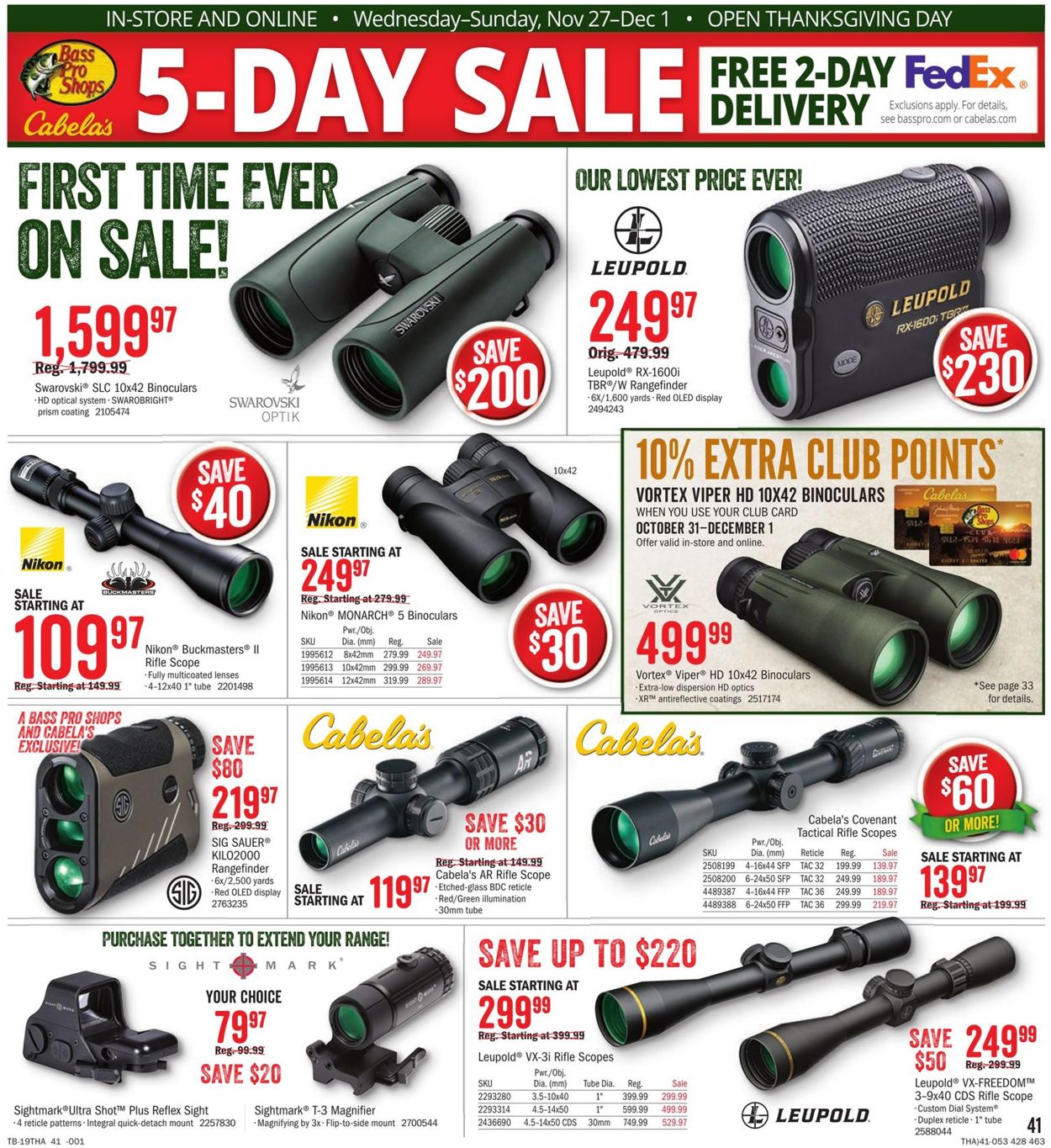 Catalogue Cabela's from 11/27/2019