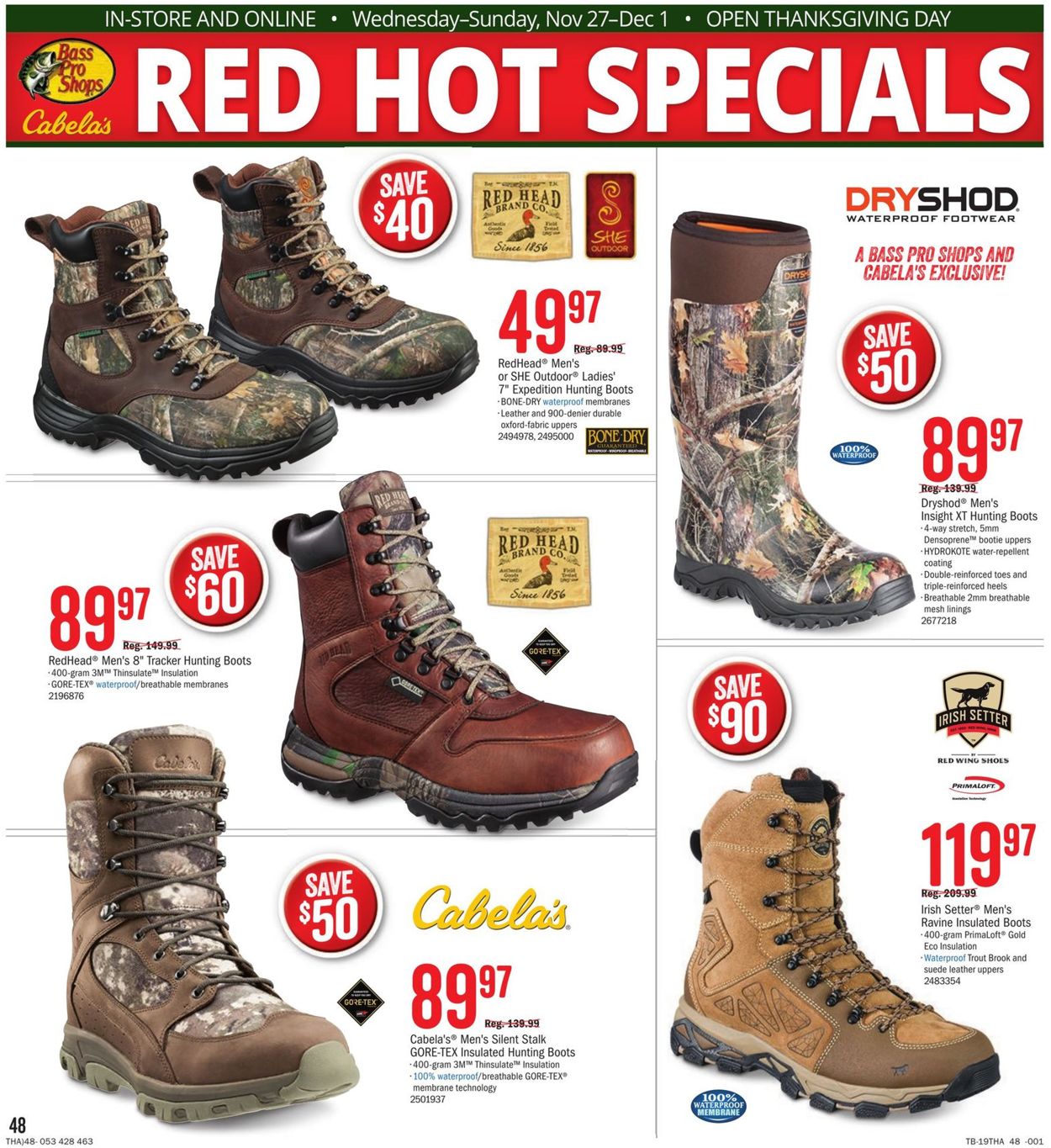 redhead 8 tracker boots