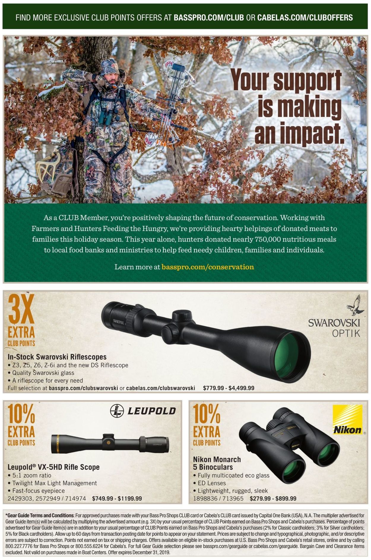 Catalogue Cabela's from 12/01/2019