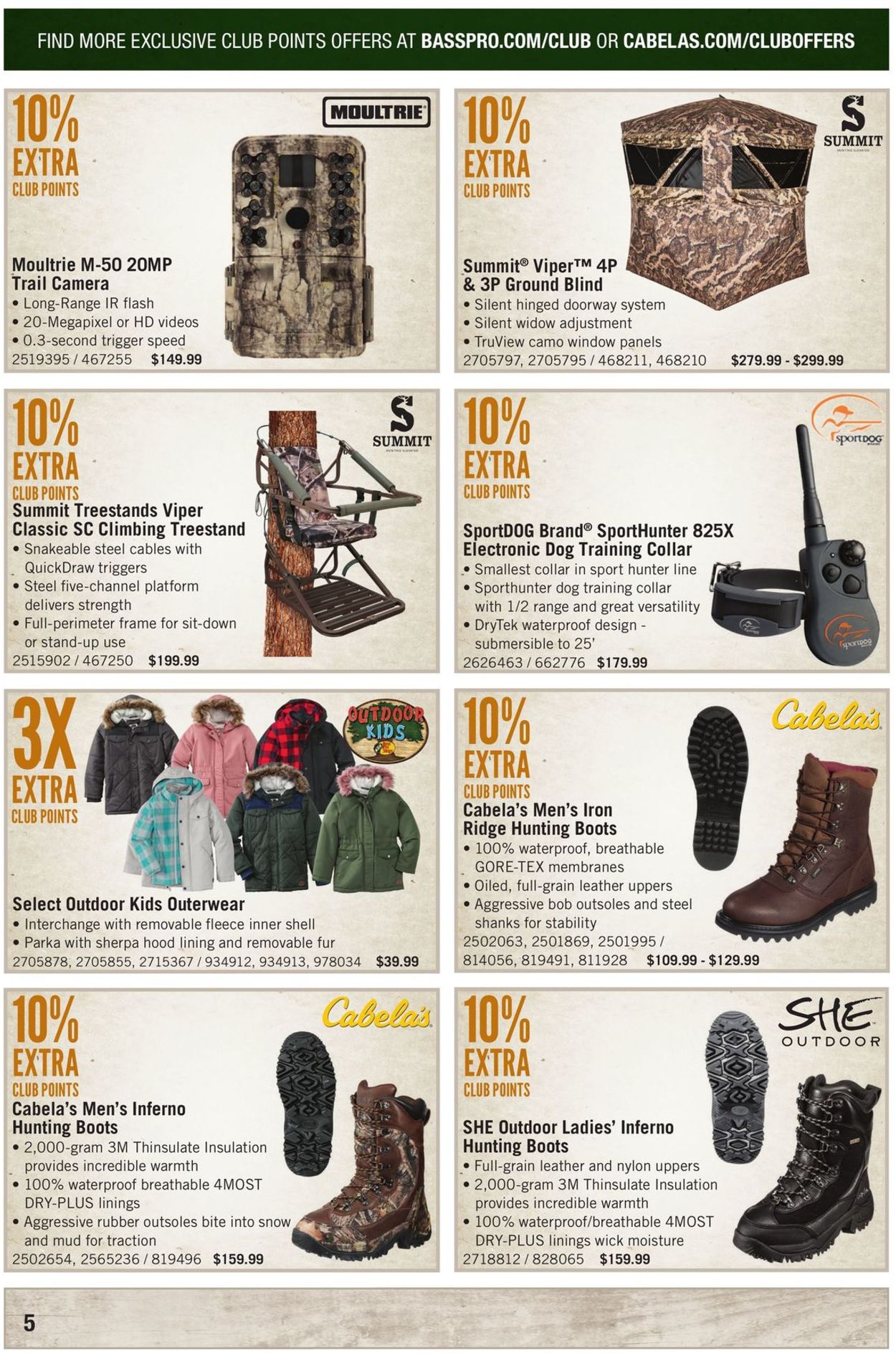 Catalogue Cabela's from 12/01/2019