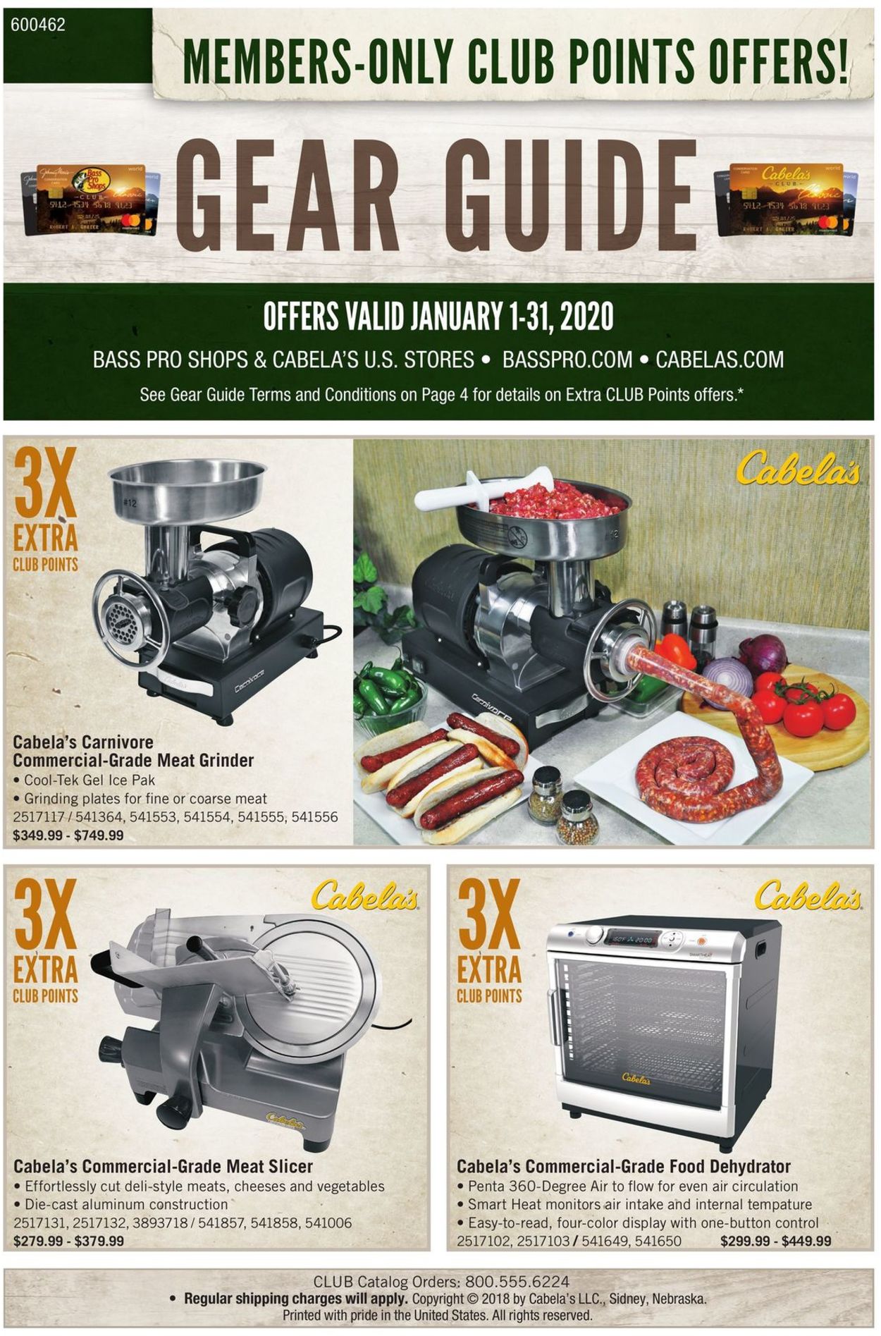 Catalogue Cabela's from 01/01/2020