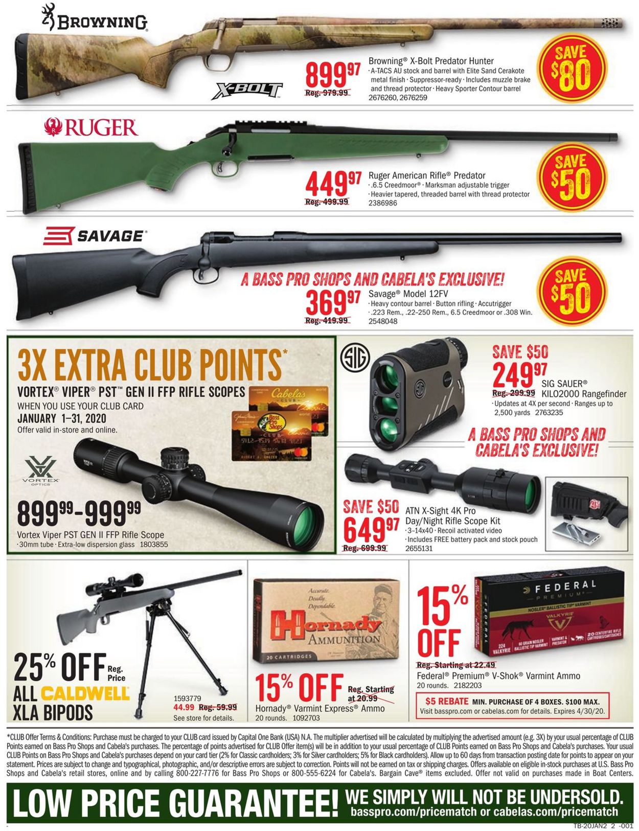 Catalogue Cabela's from 01/09/2020