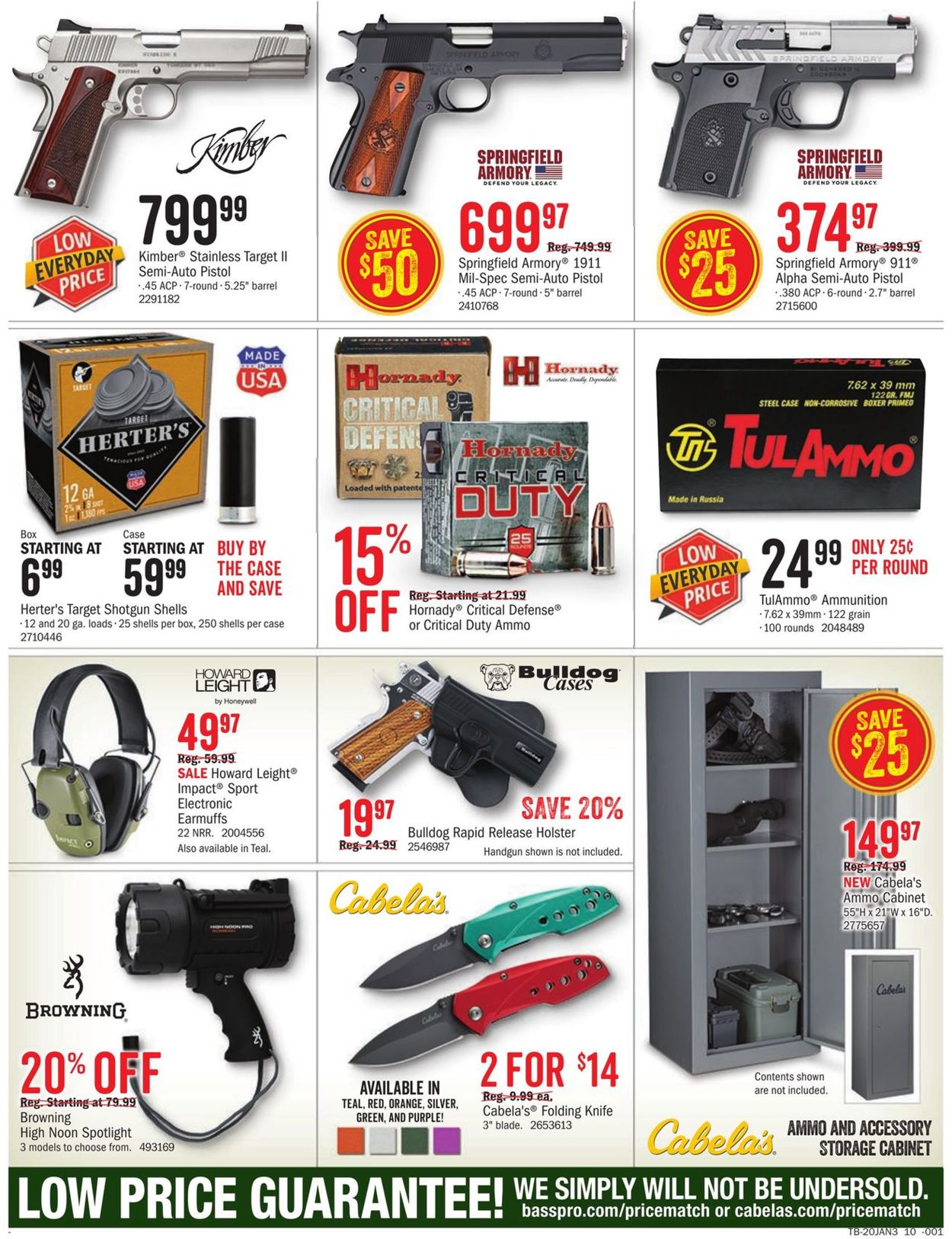 Catalogue Cabela's from 01/23/2020