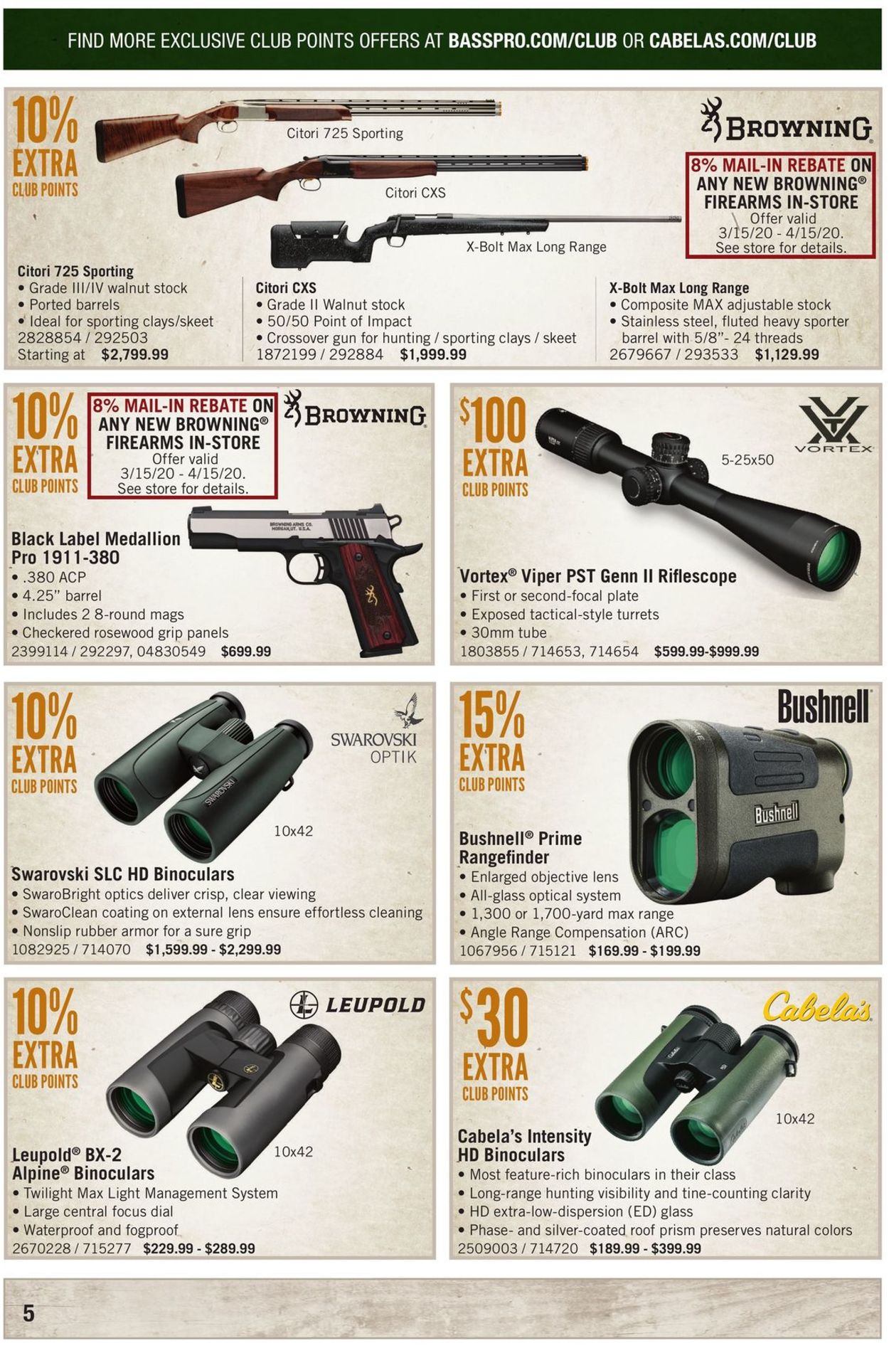 Catalogue Cabela's from 04/01/2020