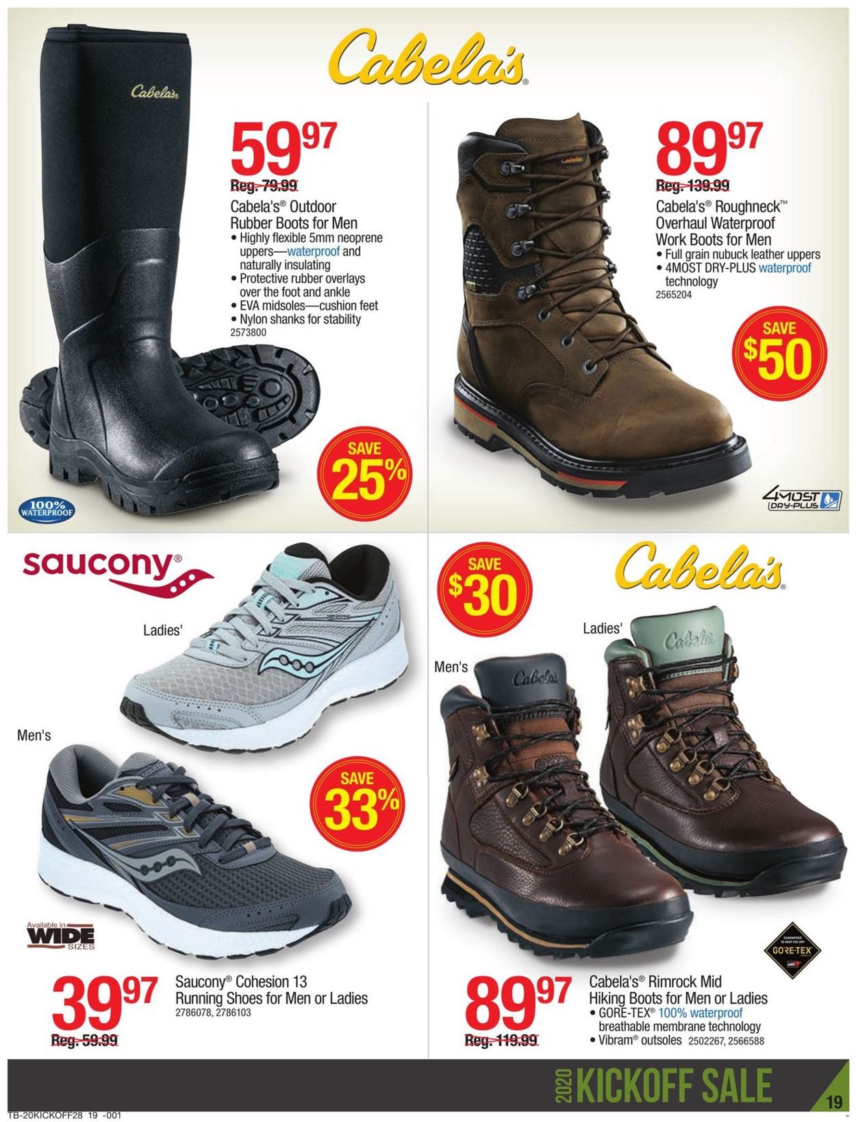 Catalogue Cabela's from 08/27/2020