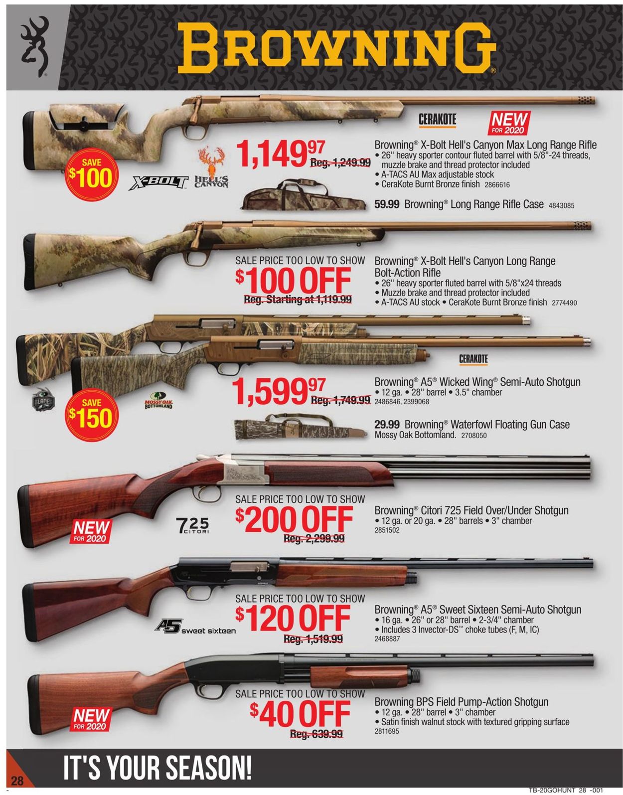 Catalogue Cabela's from 10/22/2020