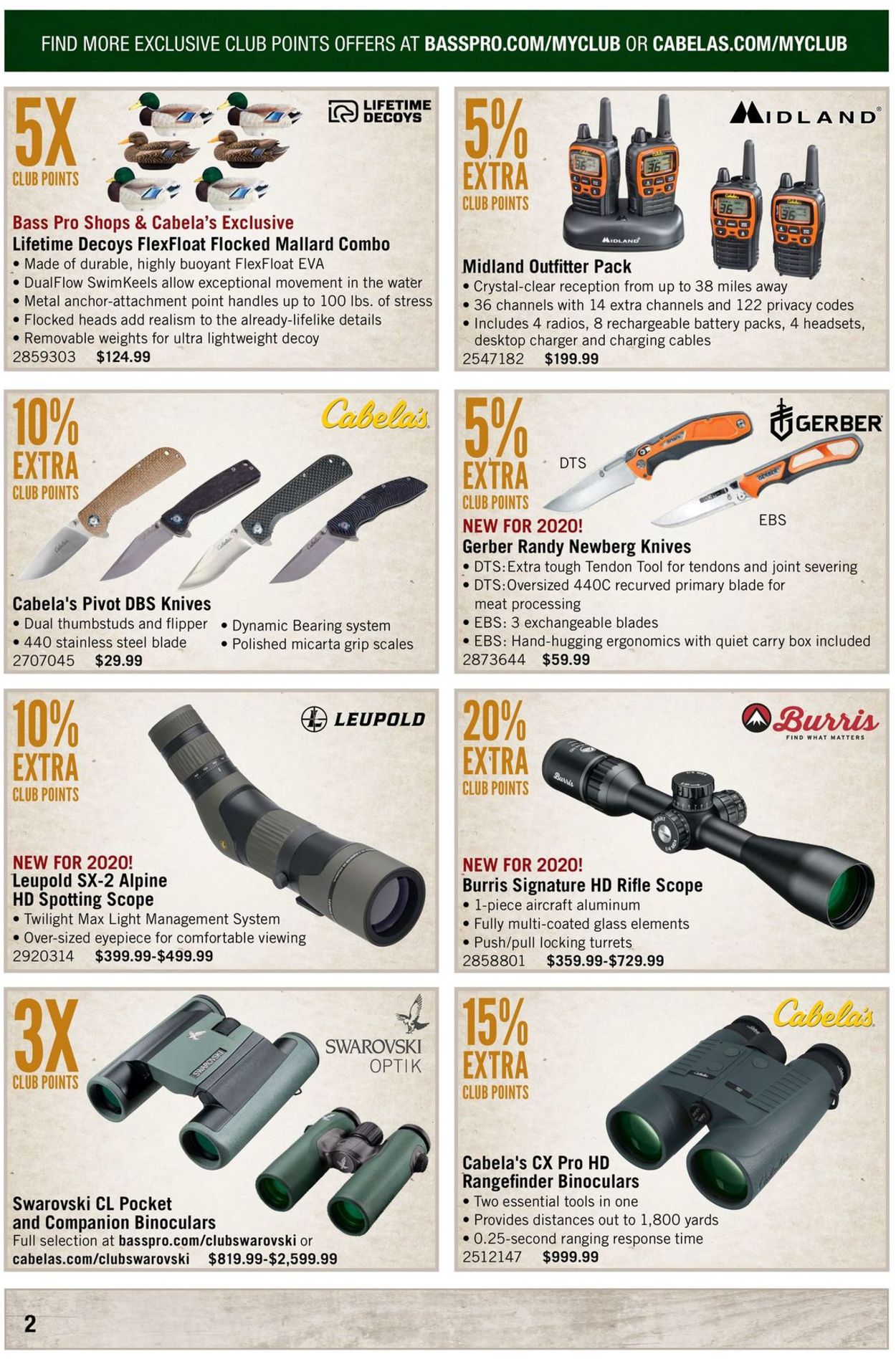 Catalogue Cabela's from 11/01/2020