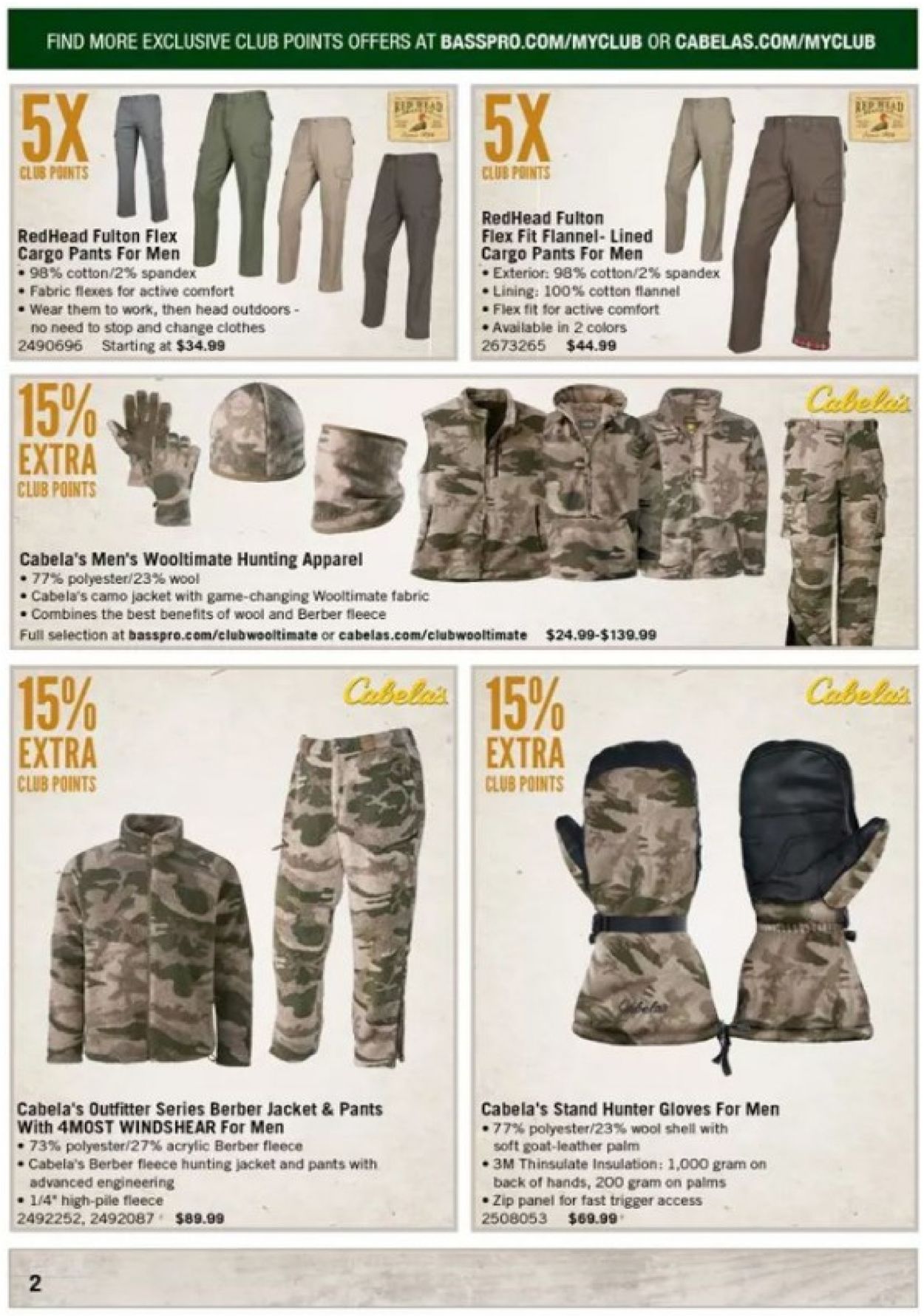 Catalogue Cabela's from 01/01/2021