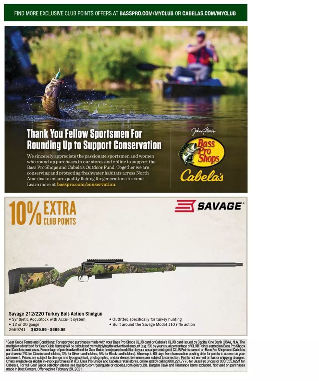 Catalogue Cabela's from 02/01/2021