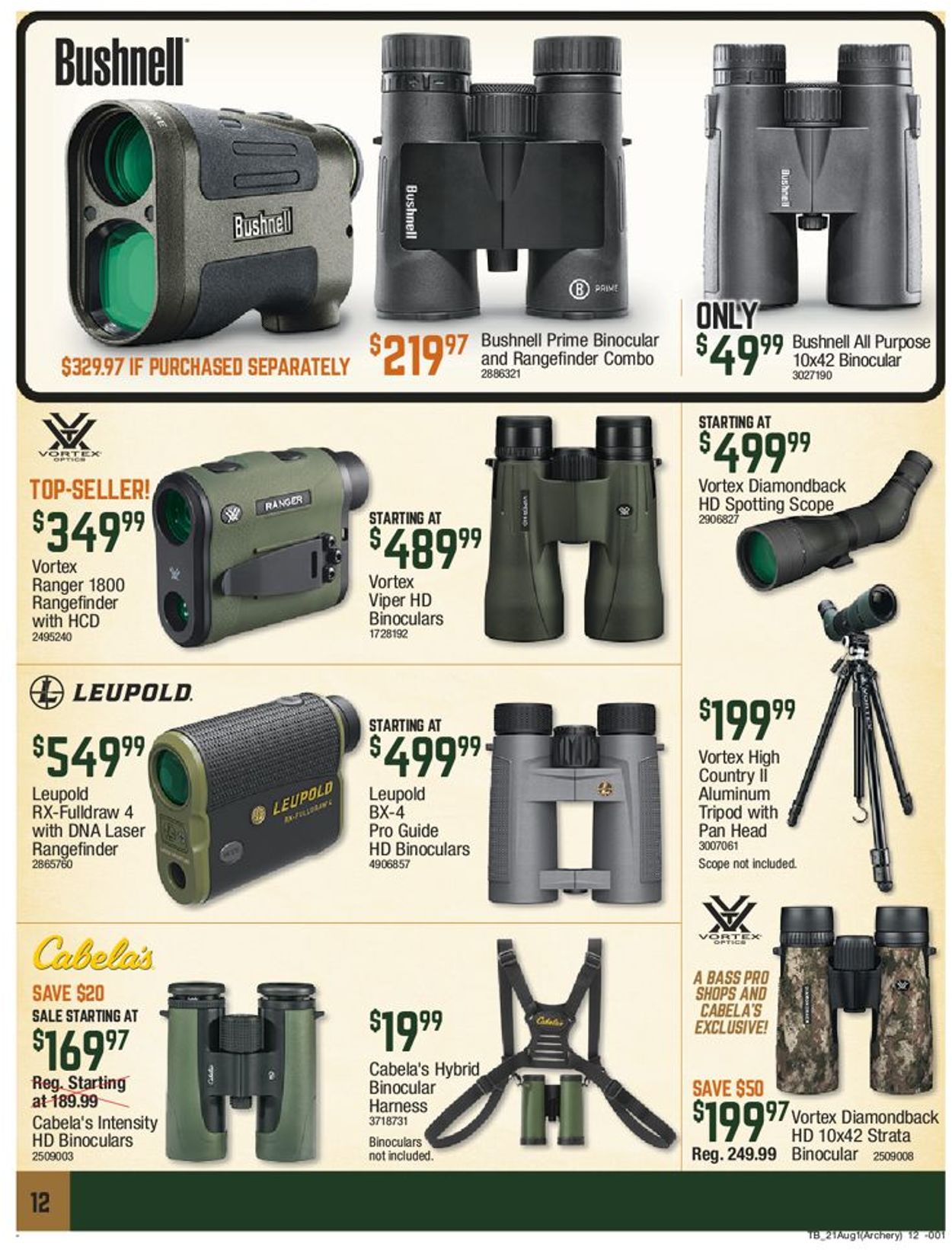 Catalogue Cabela's from 08/05/2021