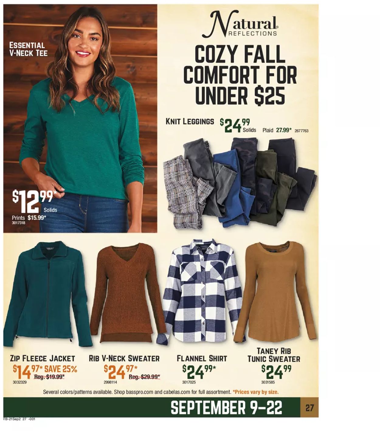 Catalogue Cabela's from 09/09/2021