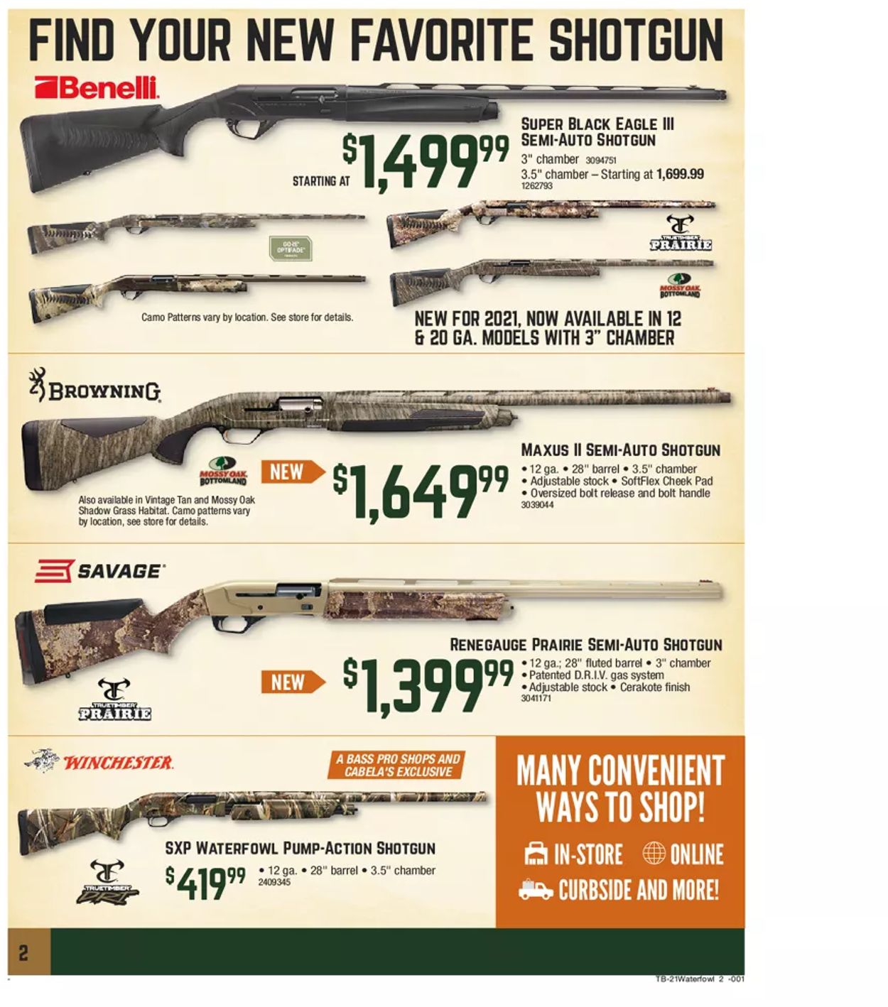 Catalogue Cabela's from 09/16/2021