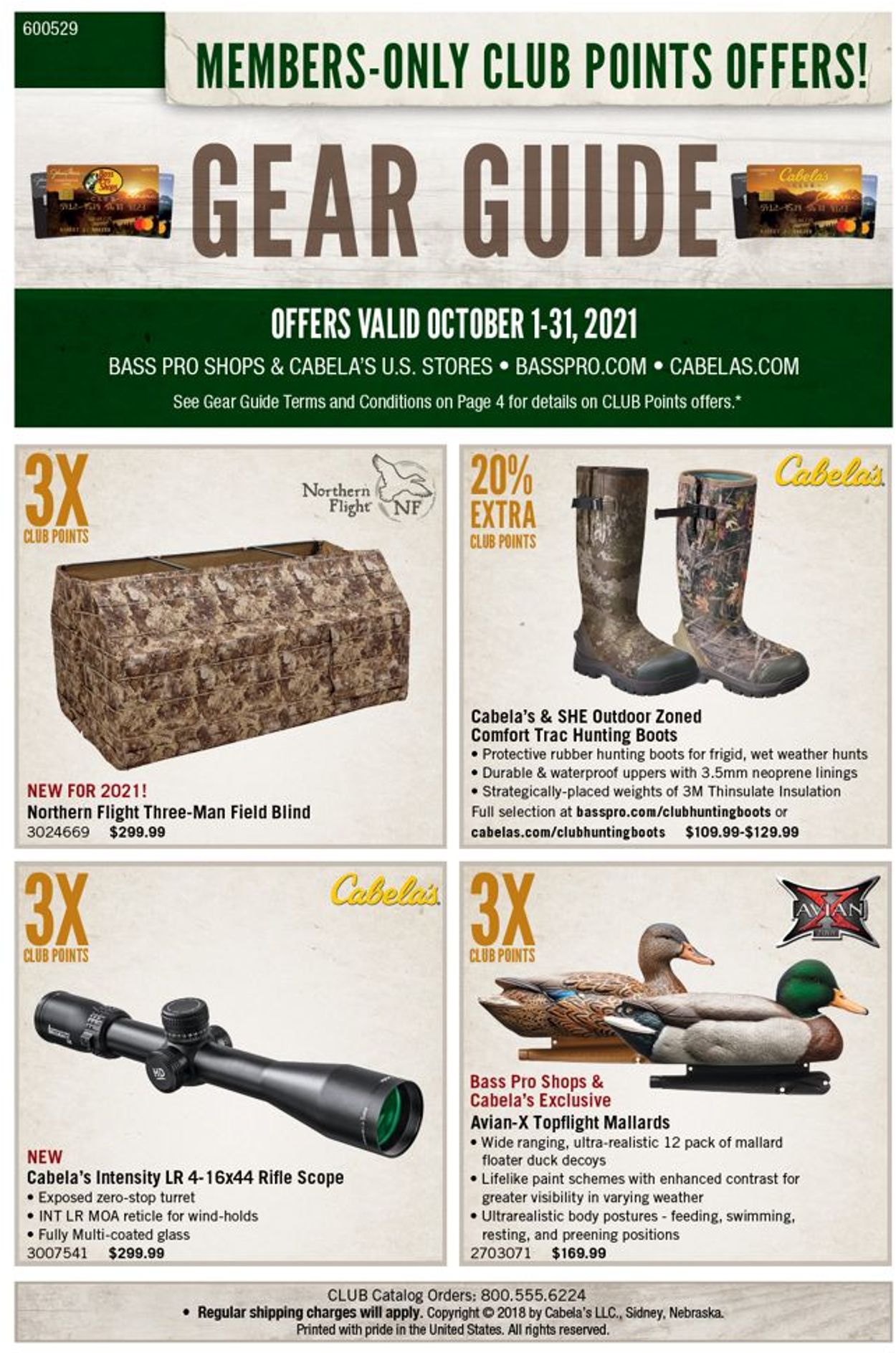 Catalogue Cabela's from 10/01/2021