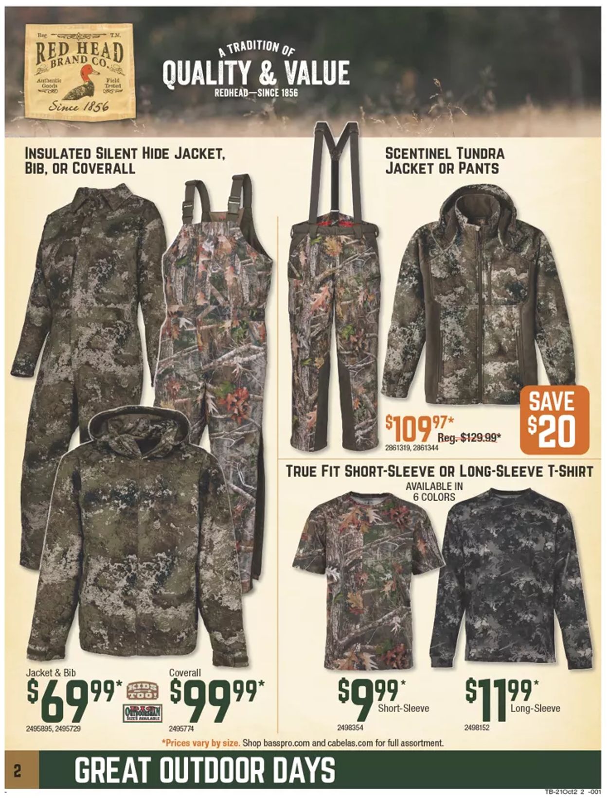 Catalogue Cabela's from 10/07/2021