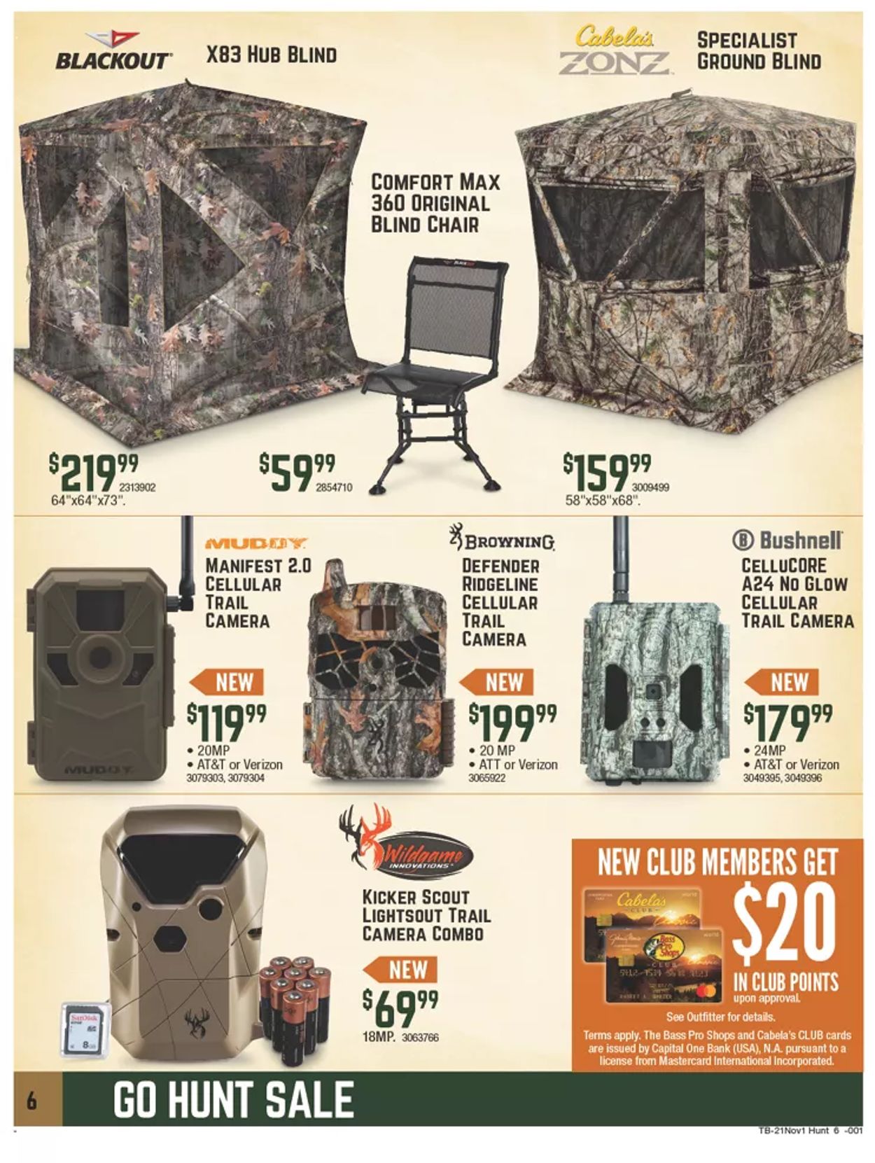 Catalogue Cabela's from 10/21/2021