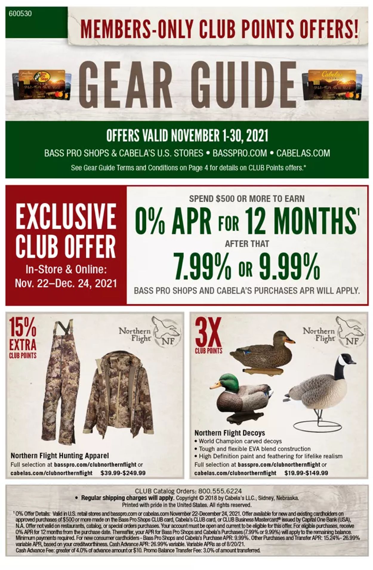 Catalogue Cabela's from 11/01/2021