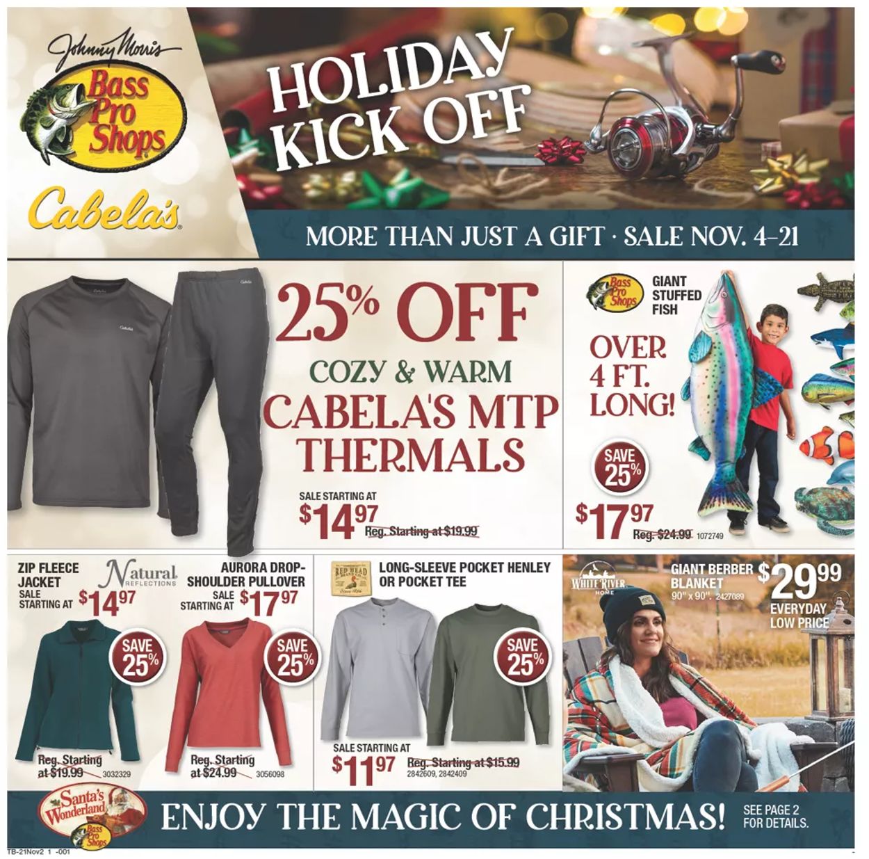 Catalogue Cabela's HOLIDAY 2021 from 11/04/2021