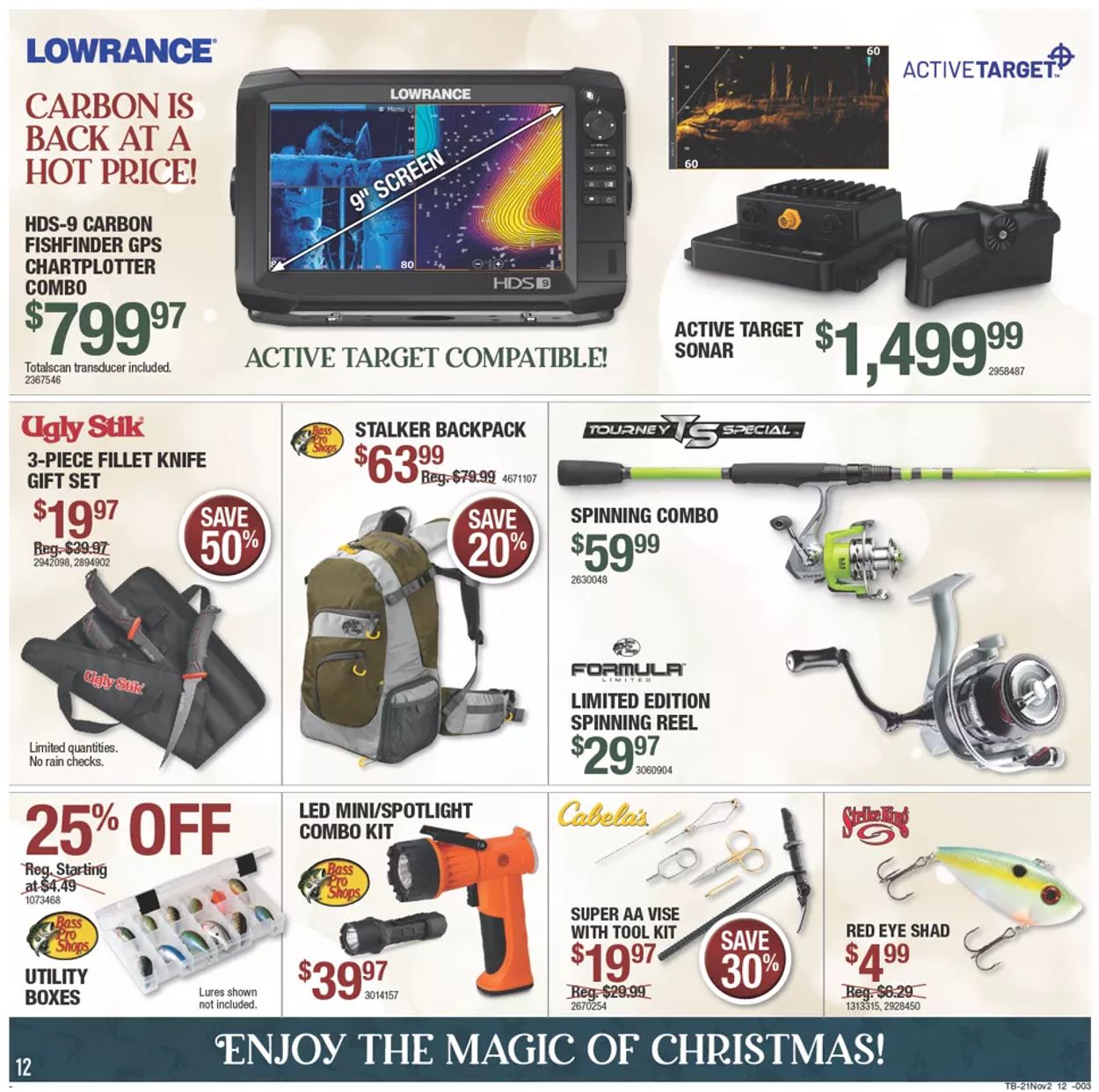 Catalogue Cabela's HOLIDAY 2021 from 11/04/2021