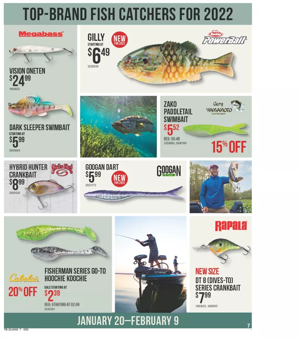 Catalogue Cabela's from 01/20/2022