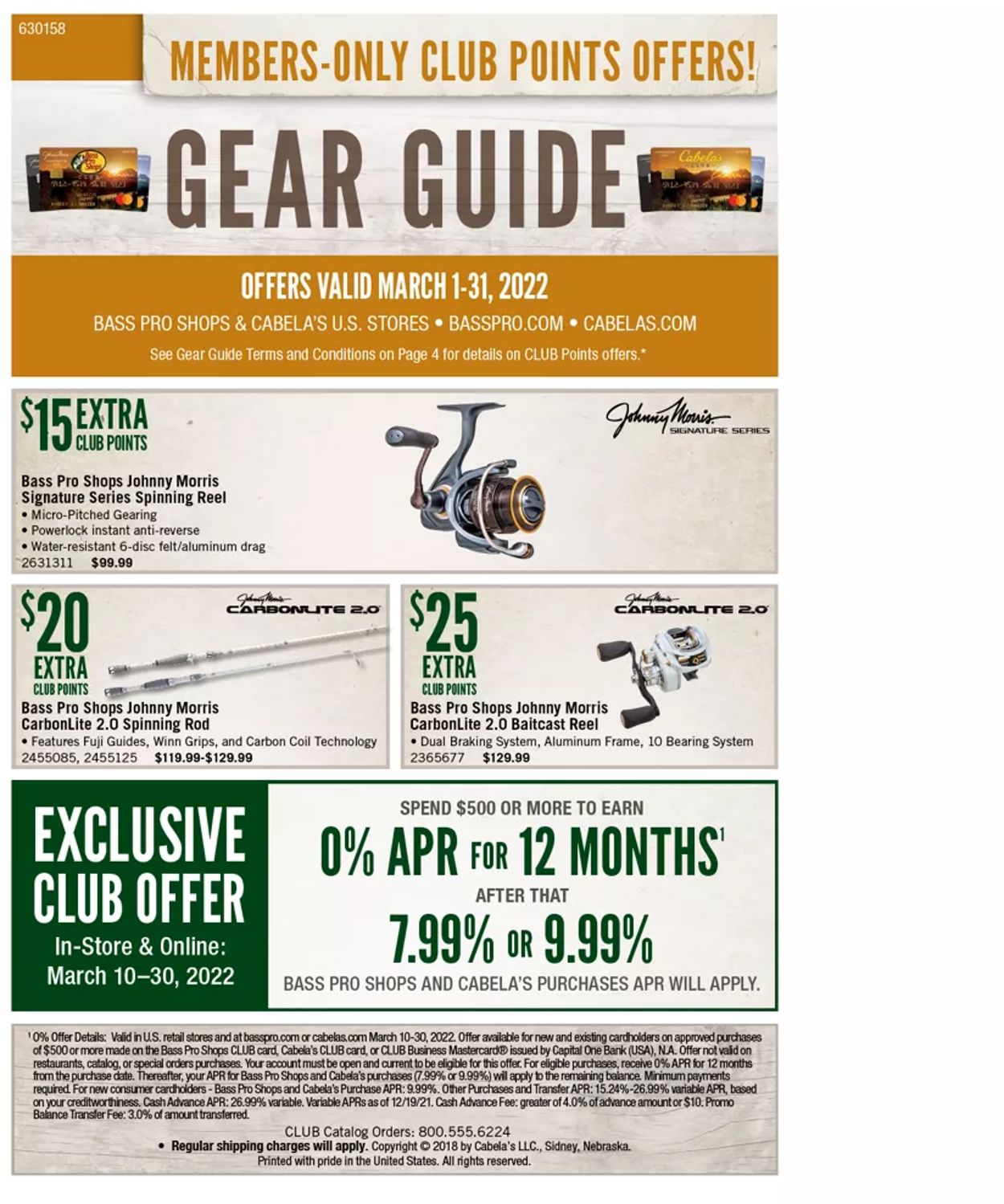Catalogue Cabela's from 03/01/2022