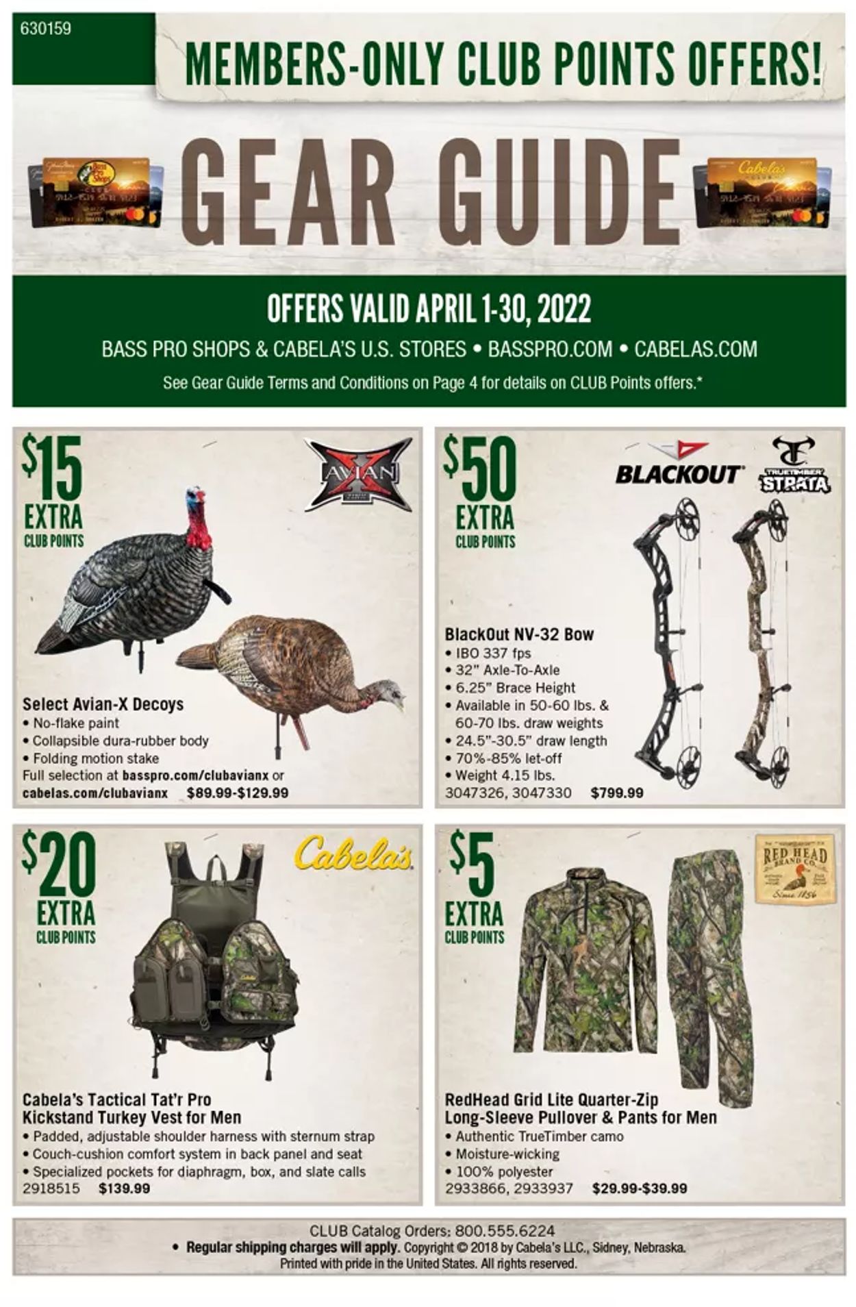 Catalogue Cabela's from 04/01/2022