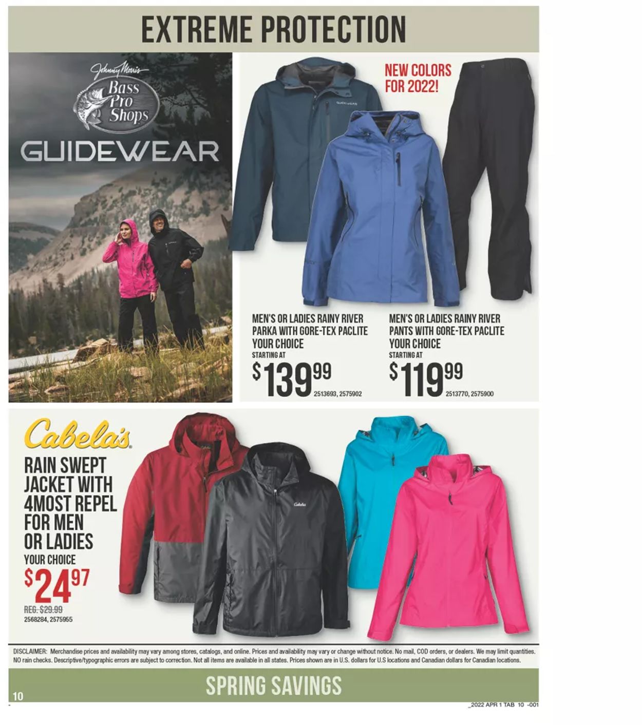 Catalogue Cabela's from 03/31/2022