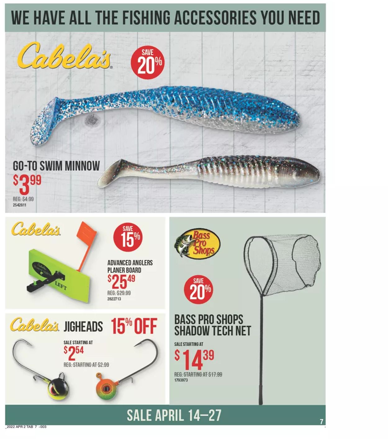 Catalogue Cabela's from 04/14/2022