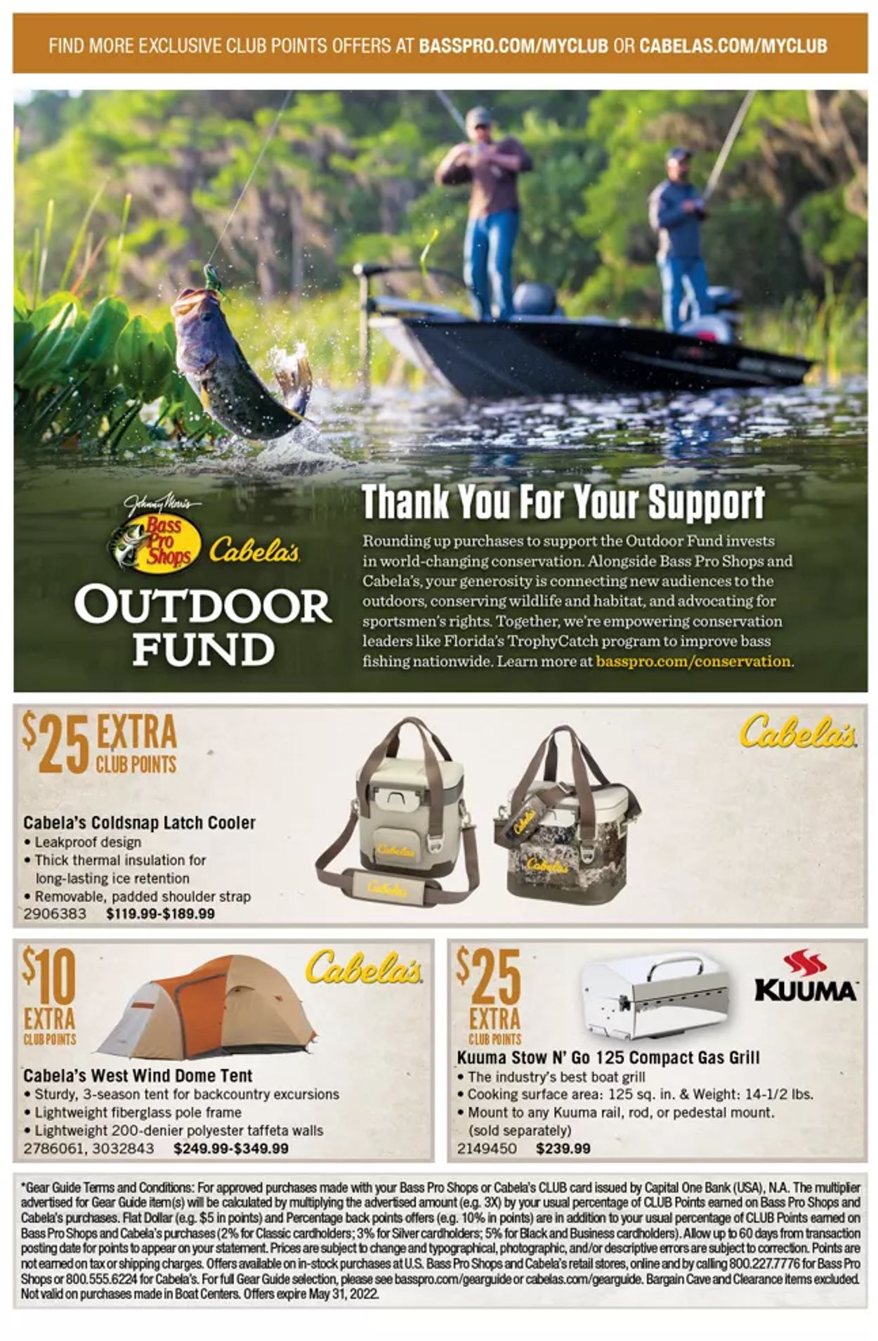 Catalogue Cabela's from 05/01/2022