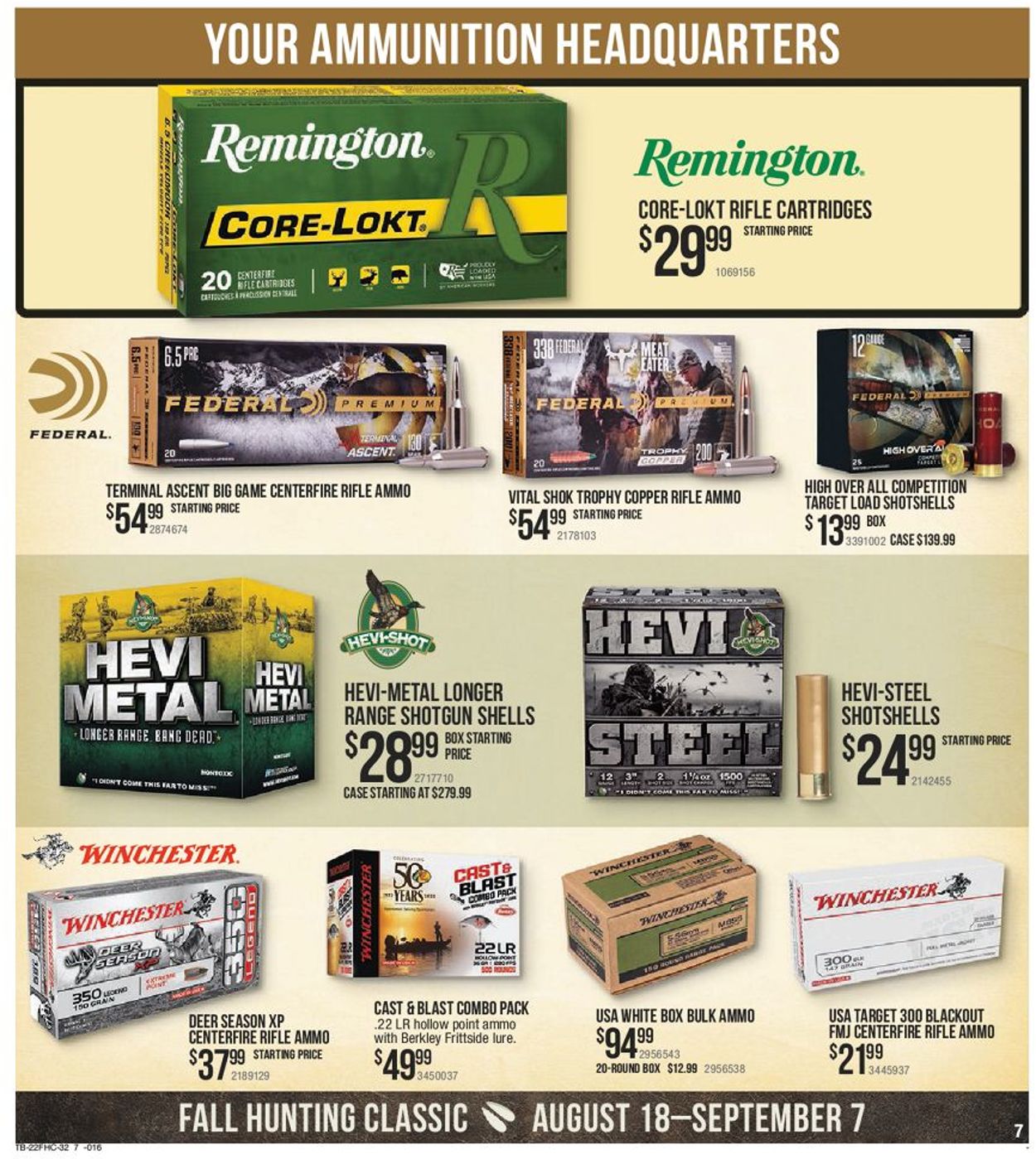 Catalogue Cabela's from 08/18/2022
