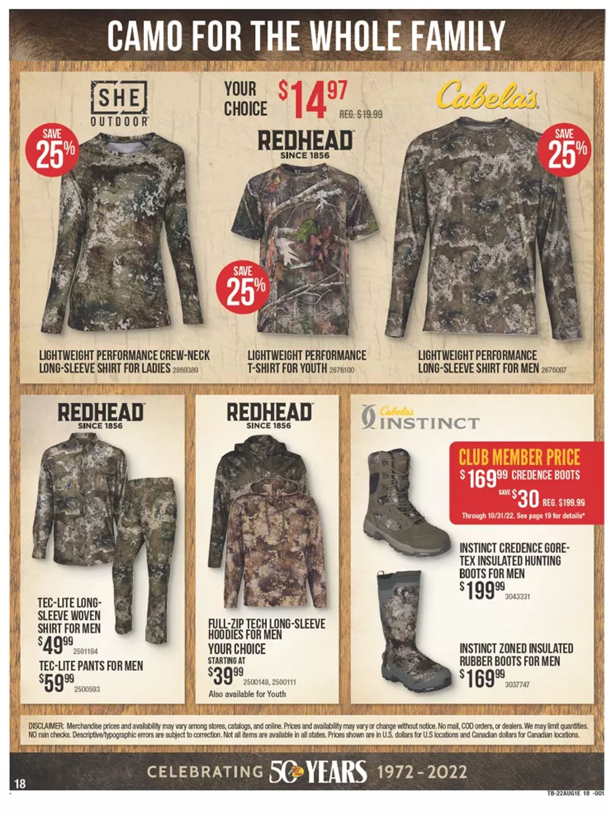 Catalogue Cabela's from 08/04/2022