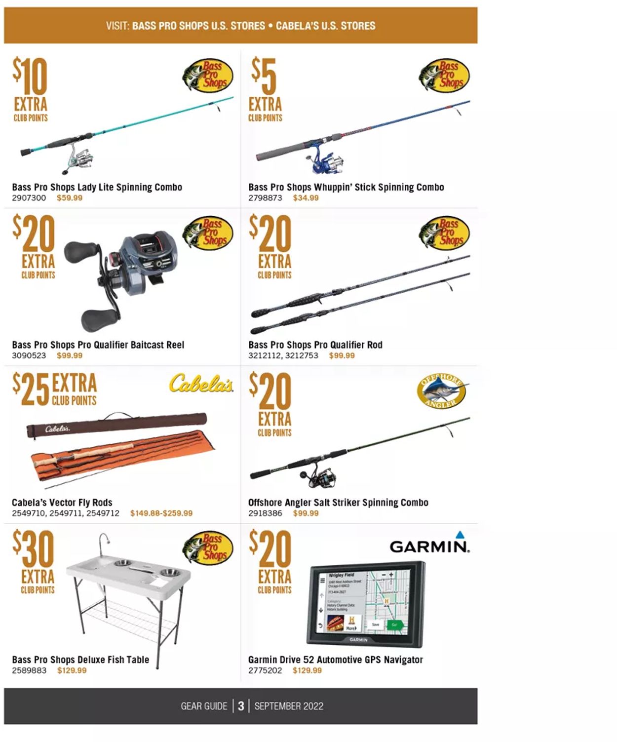 Catalogue Cabela's from 09/01/2022