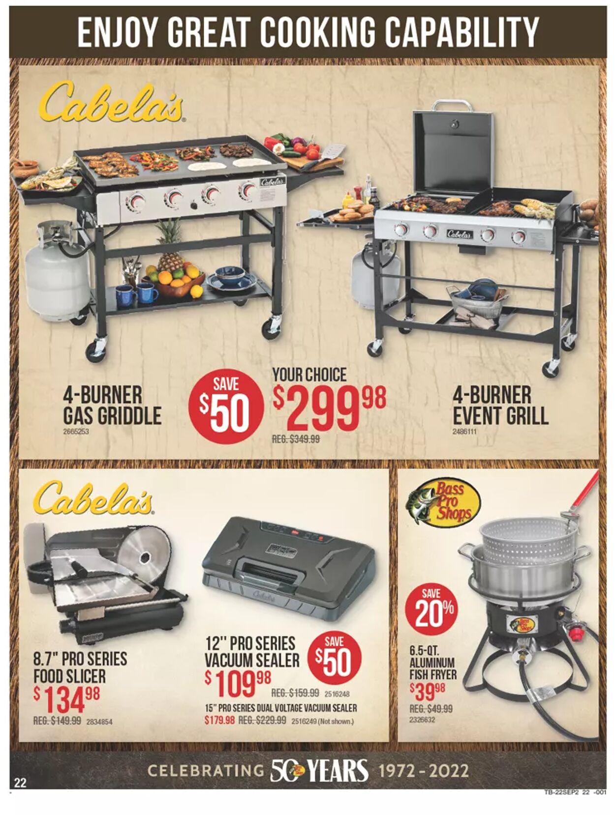 Catalogue Cabela's from 09/08/2022