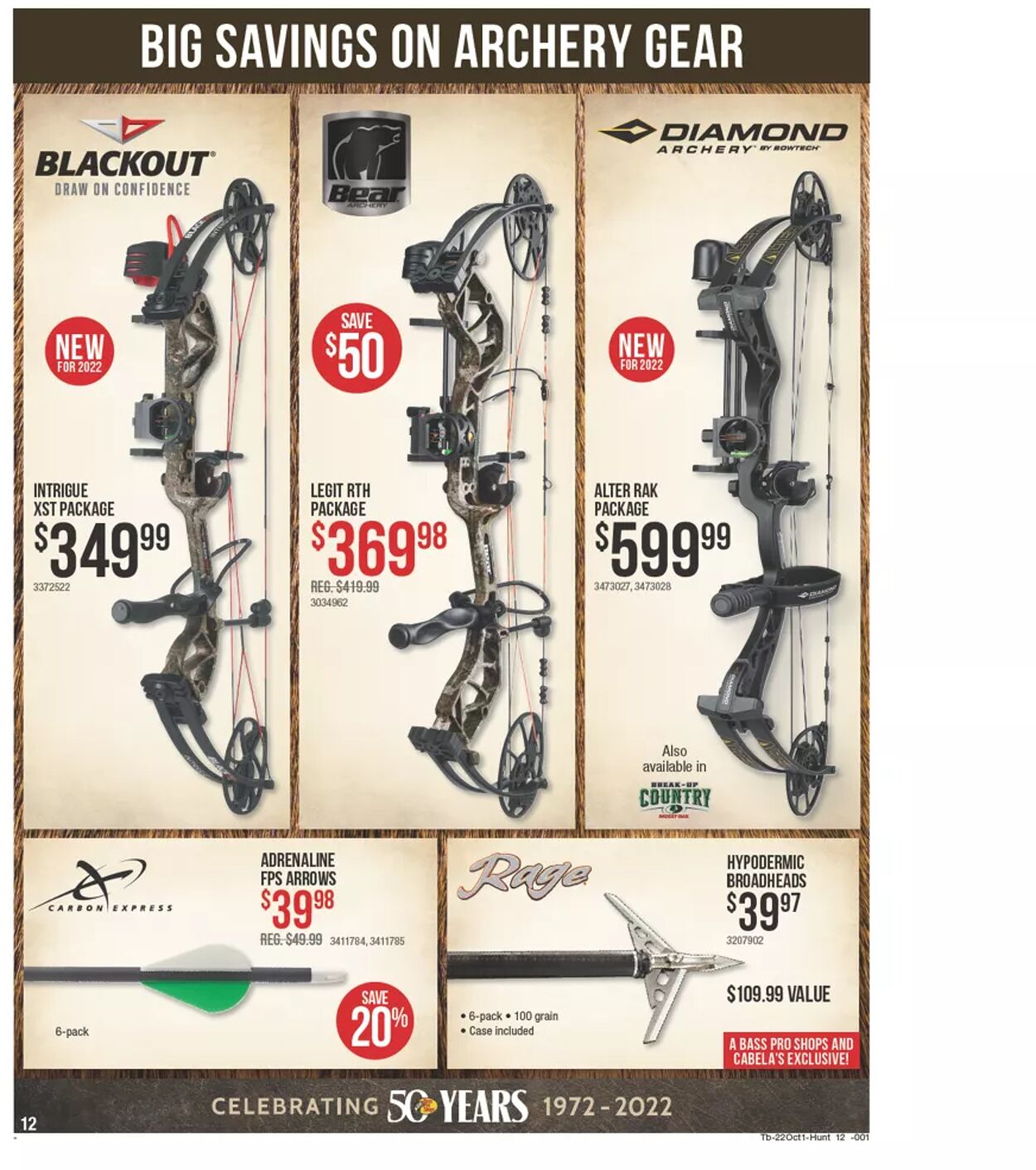 Catalogue Cabela's from 09/22/2022