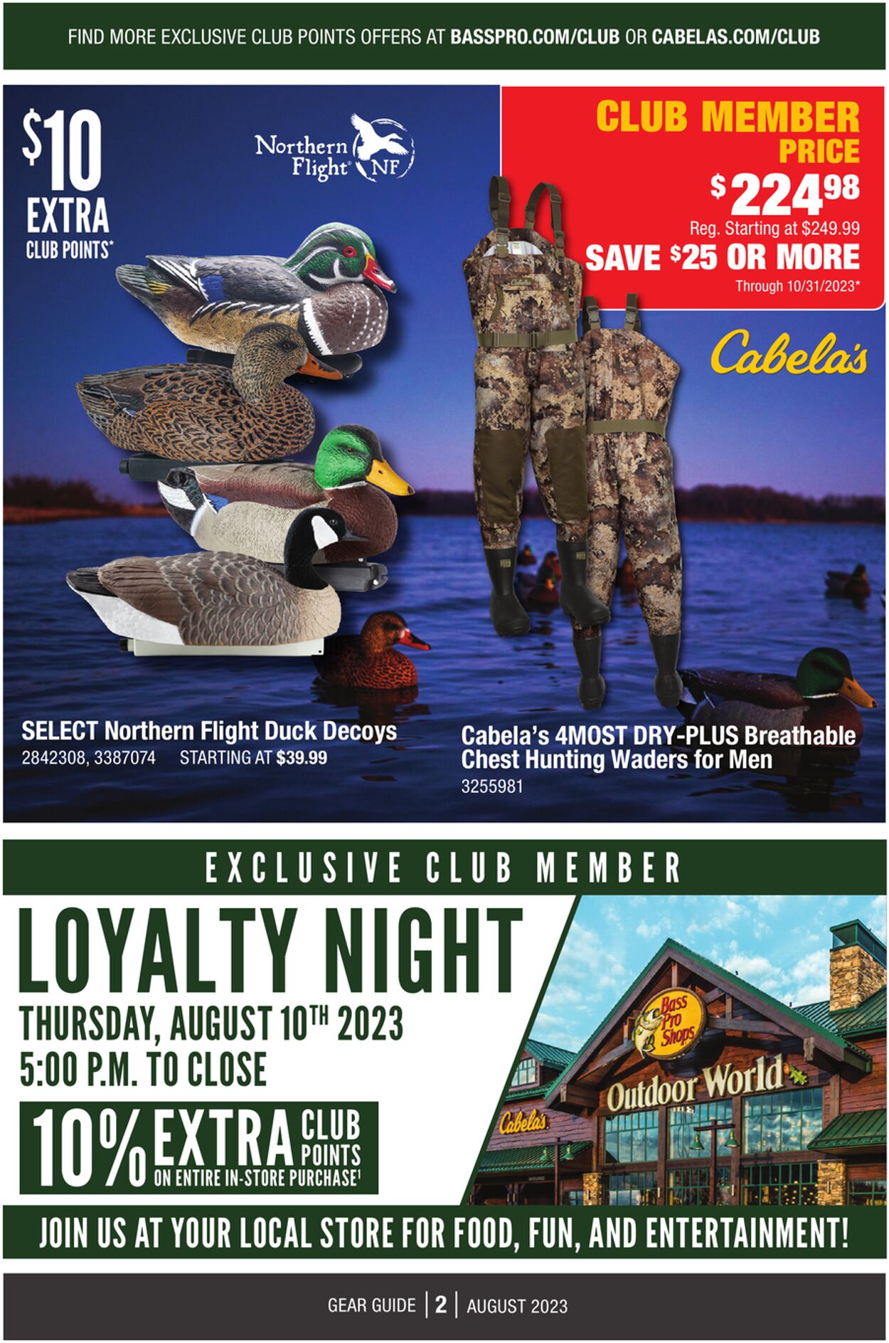 Catalogue Cabela's from 08/01/2023