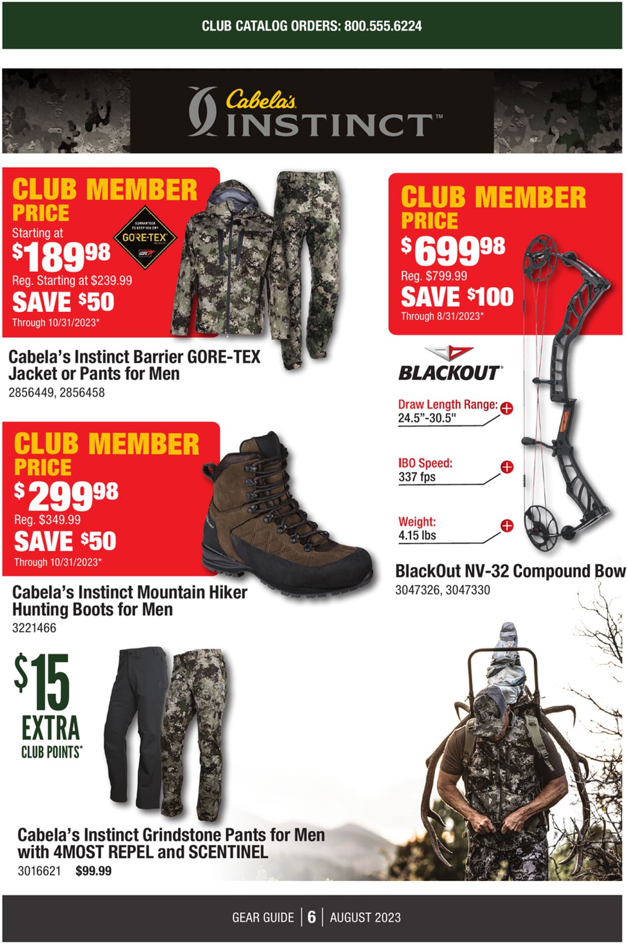 Catalogue Cabela's from 08/01/2023