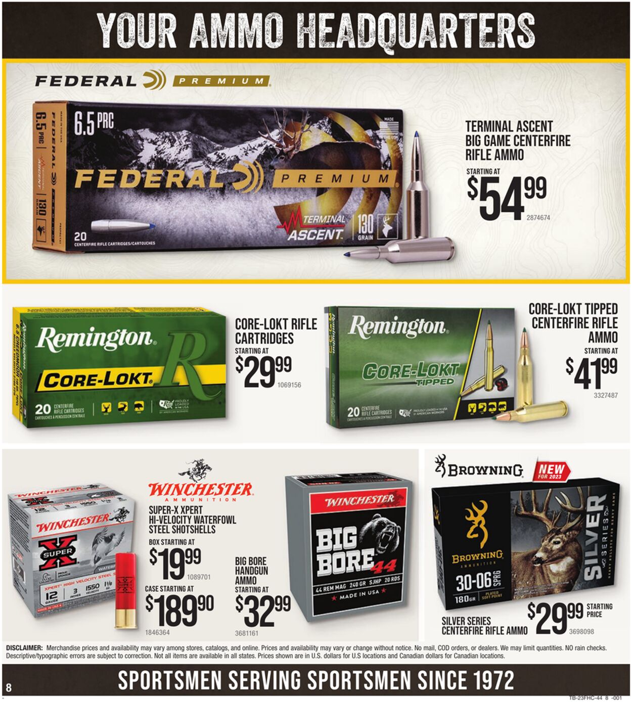 Catalogue Cabela's from 08/10/2023