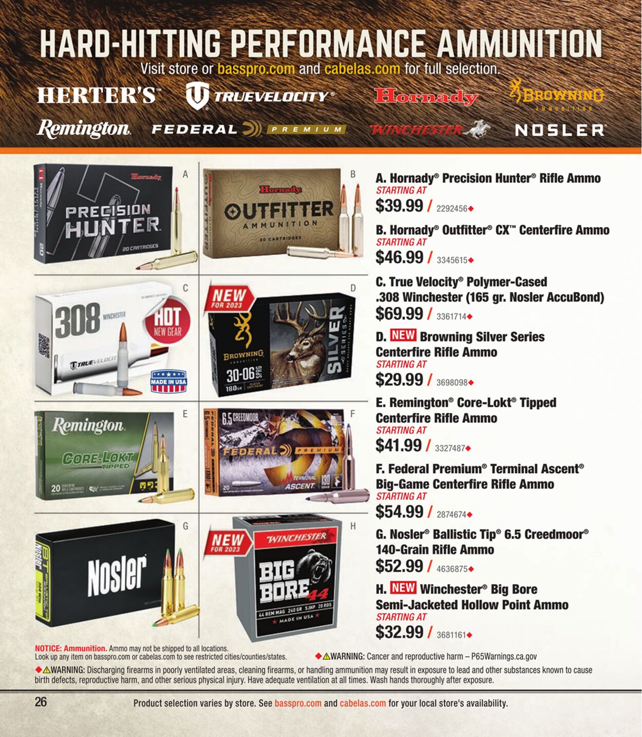 Catalogue Cabela's from 09/27/2023