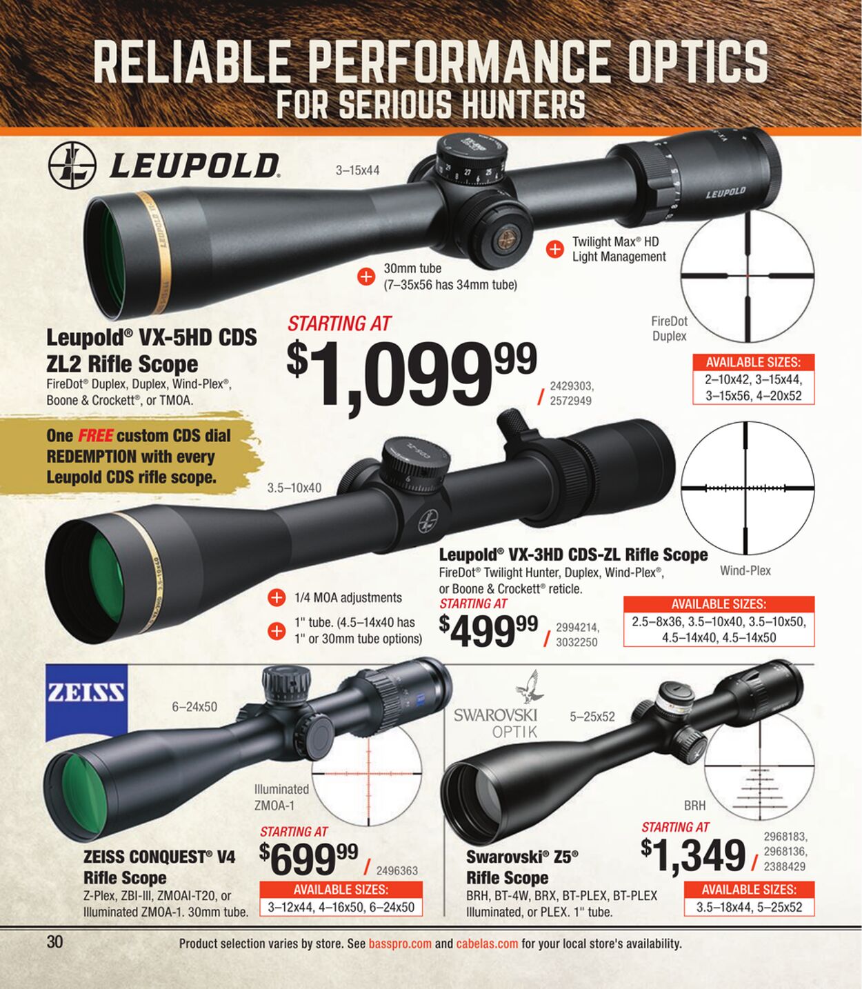 Catalogue Cabela's from 09/27/2023