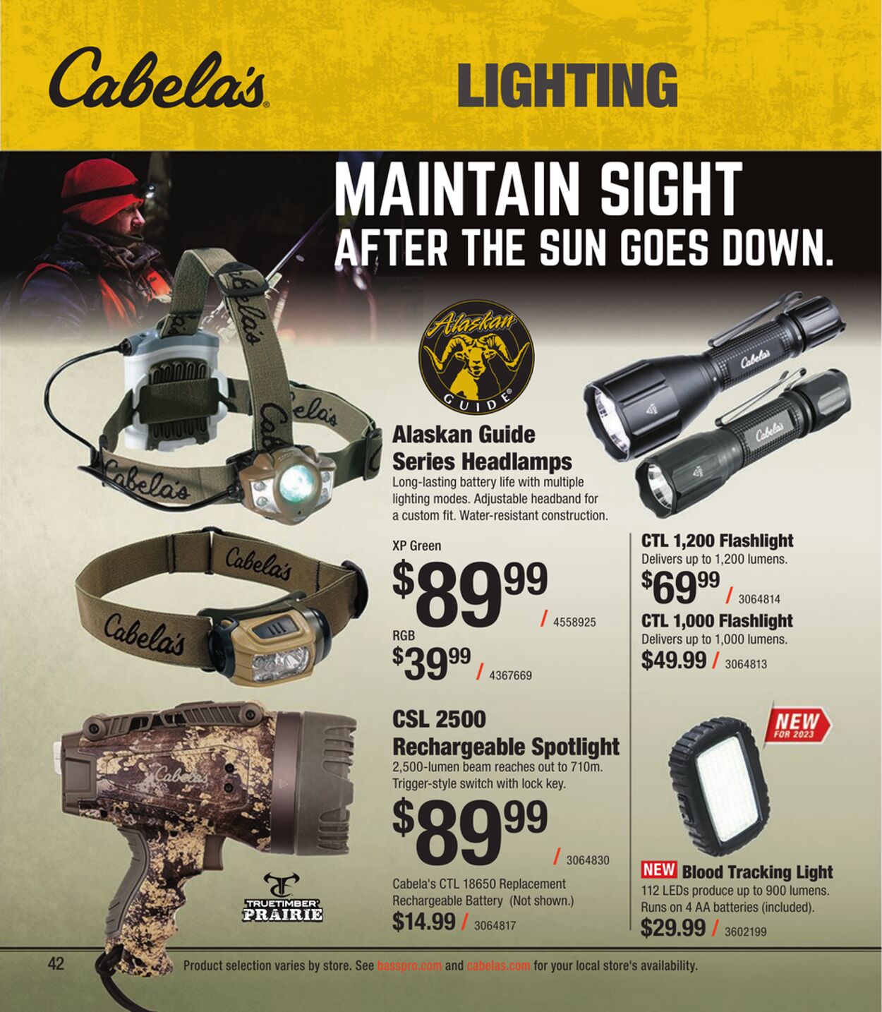 Catalogue Cabela's from 09/27/2023