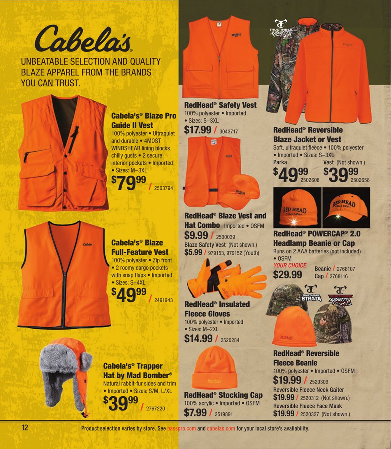 Catalogue Cabela's from 10/11/2023