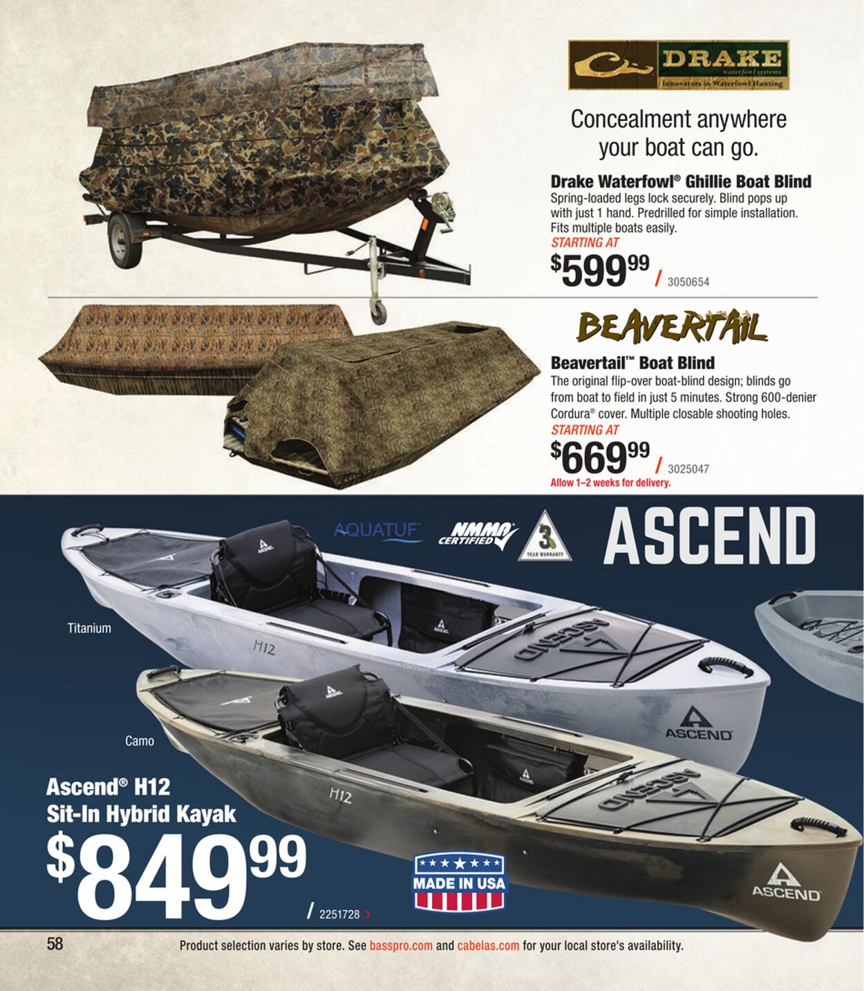 Catalogue Cabela's from 10/11/2023