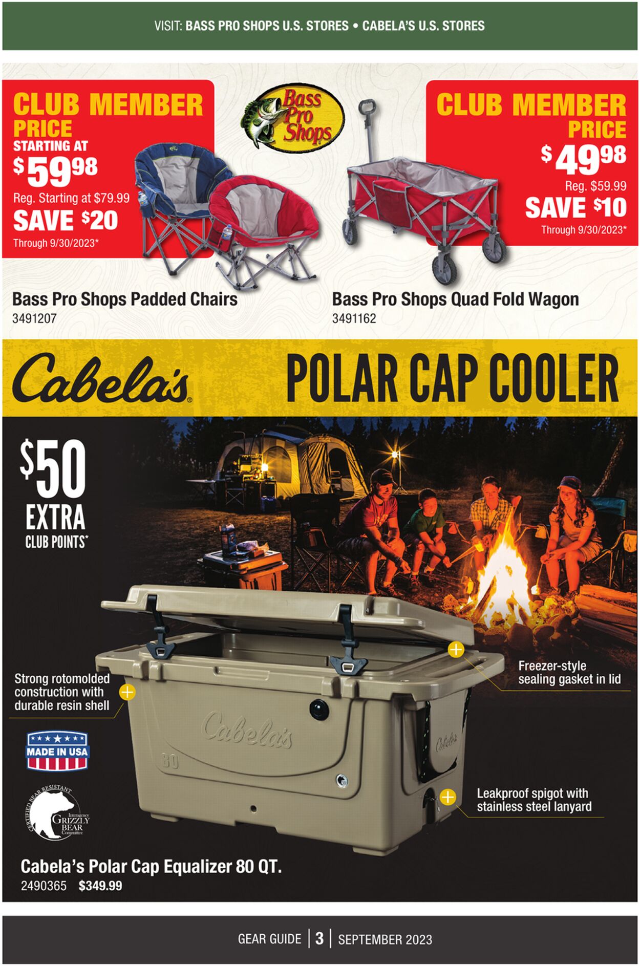 Catalogue Cabela's from 09/01/2023