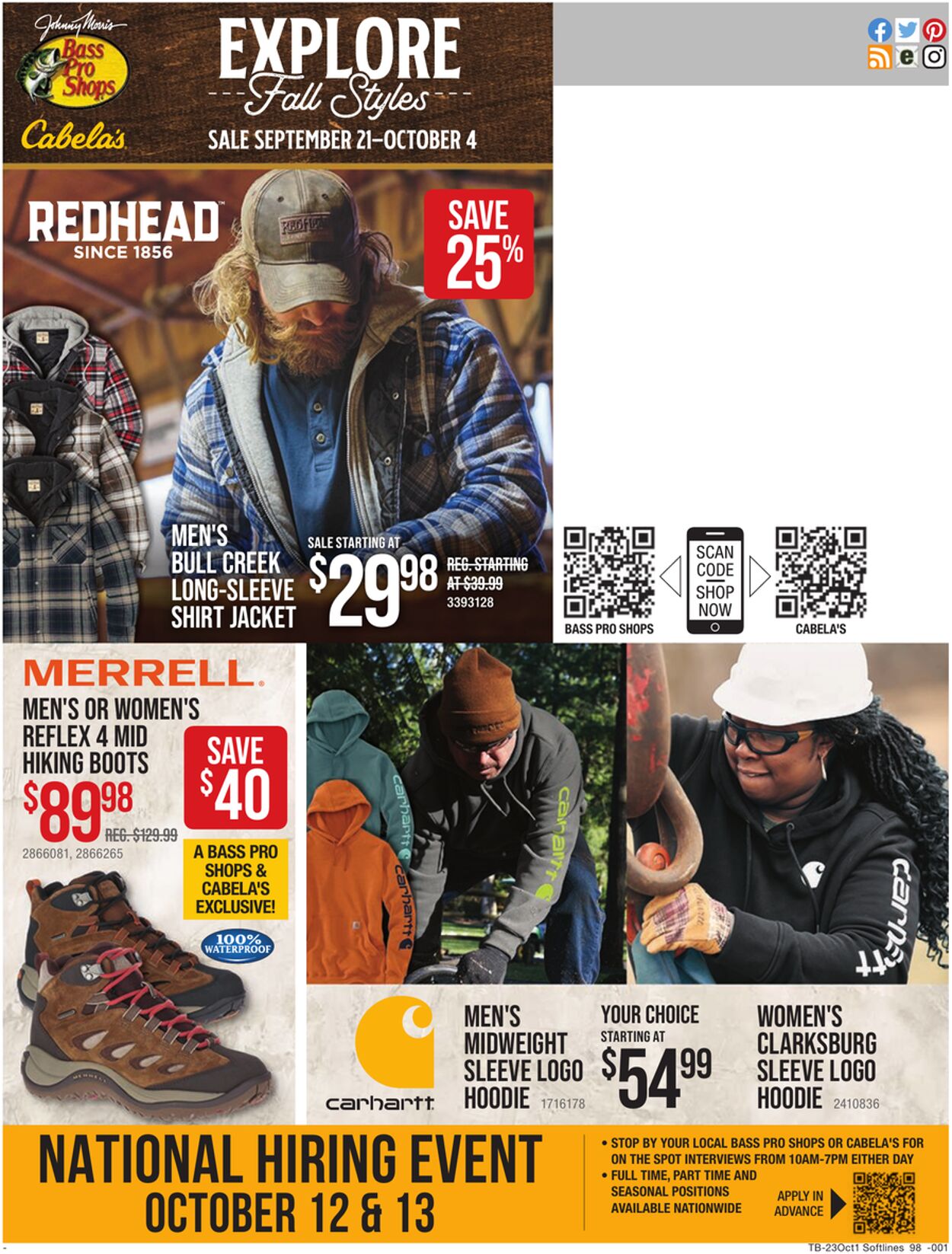 Catalogue Cabela's from 09/01/2023