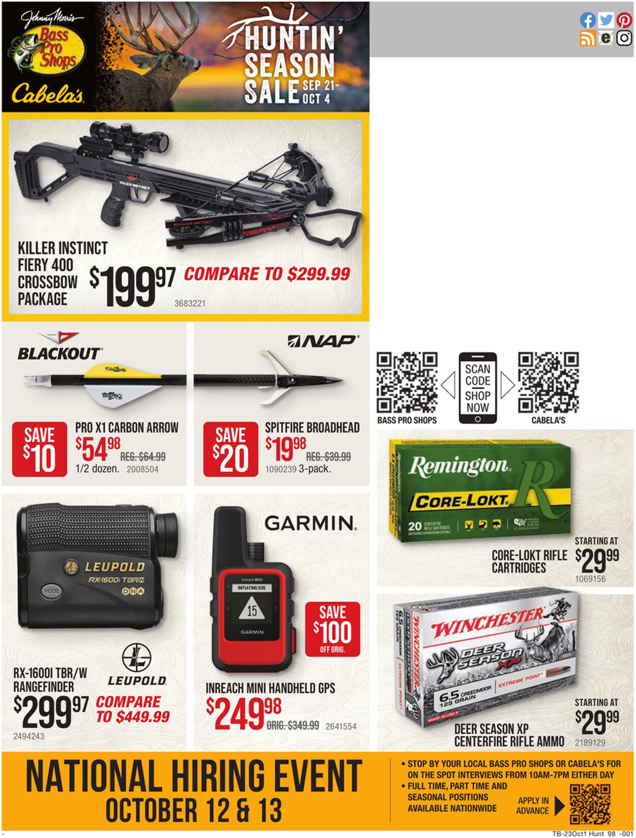 Catalogue Cabela's from 09/01/2023