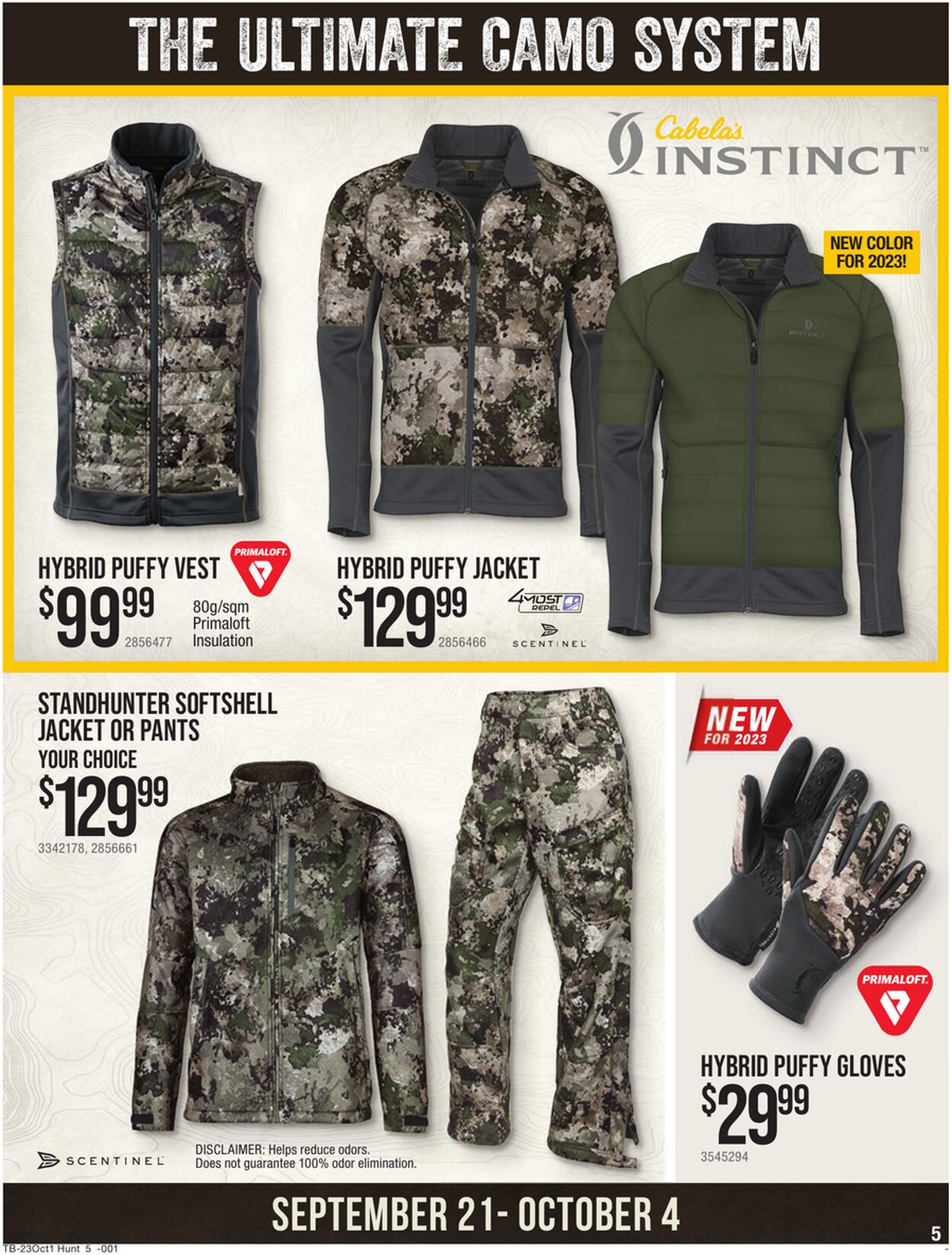 Catalogue Cabela's from 09/21/2023