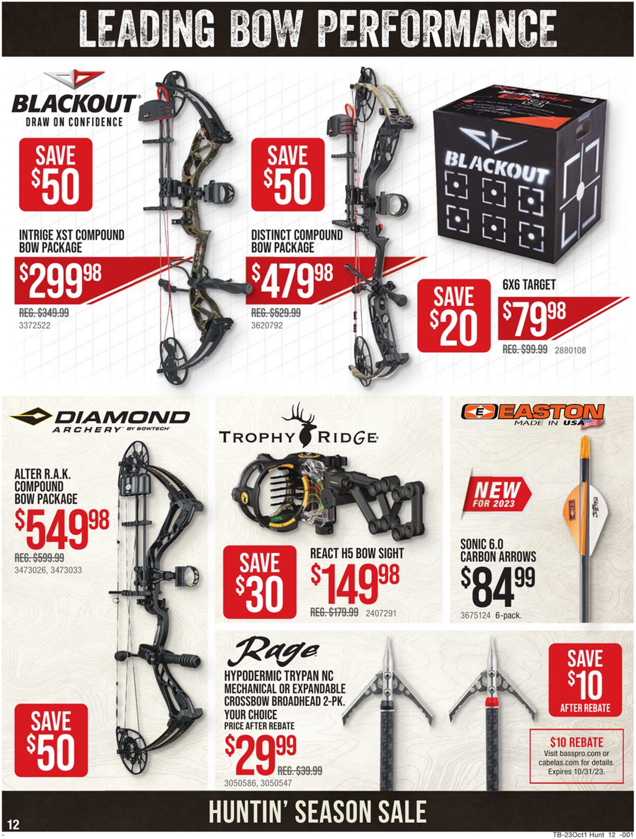 Catalogue Cabela's from 09/21/2023