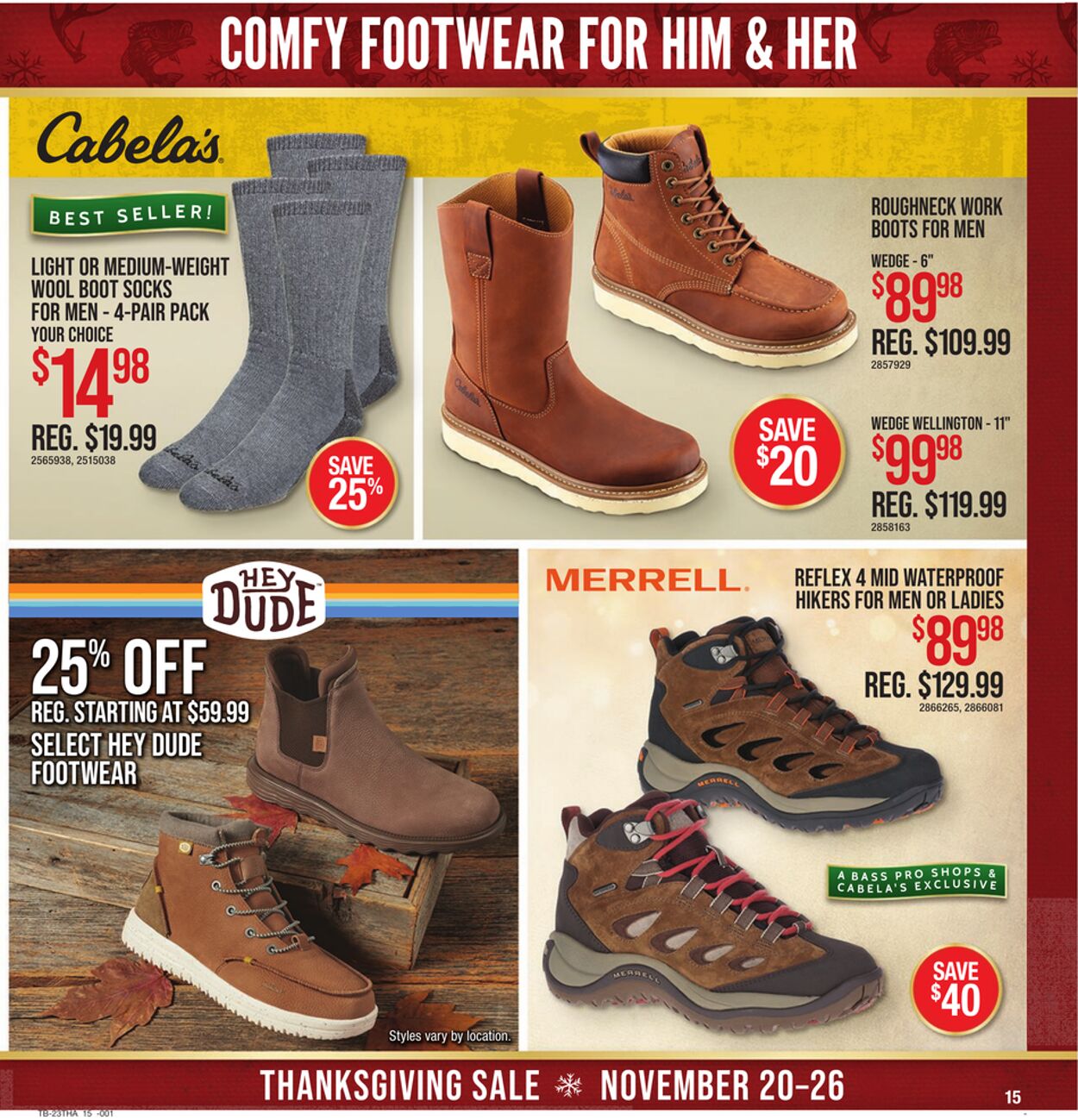 Catalogue Cabela's from 11/20/2023