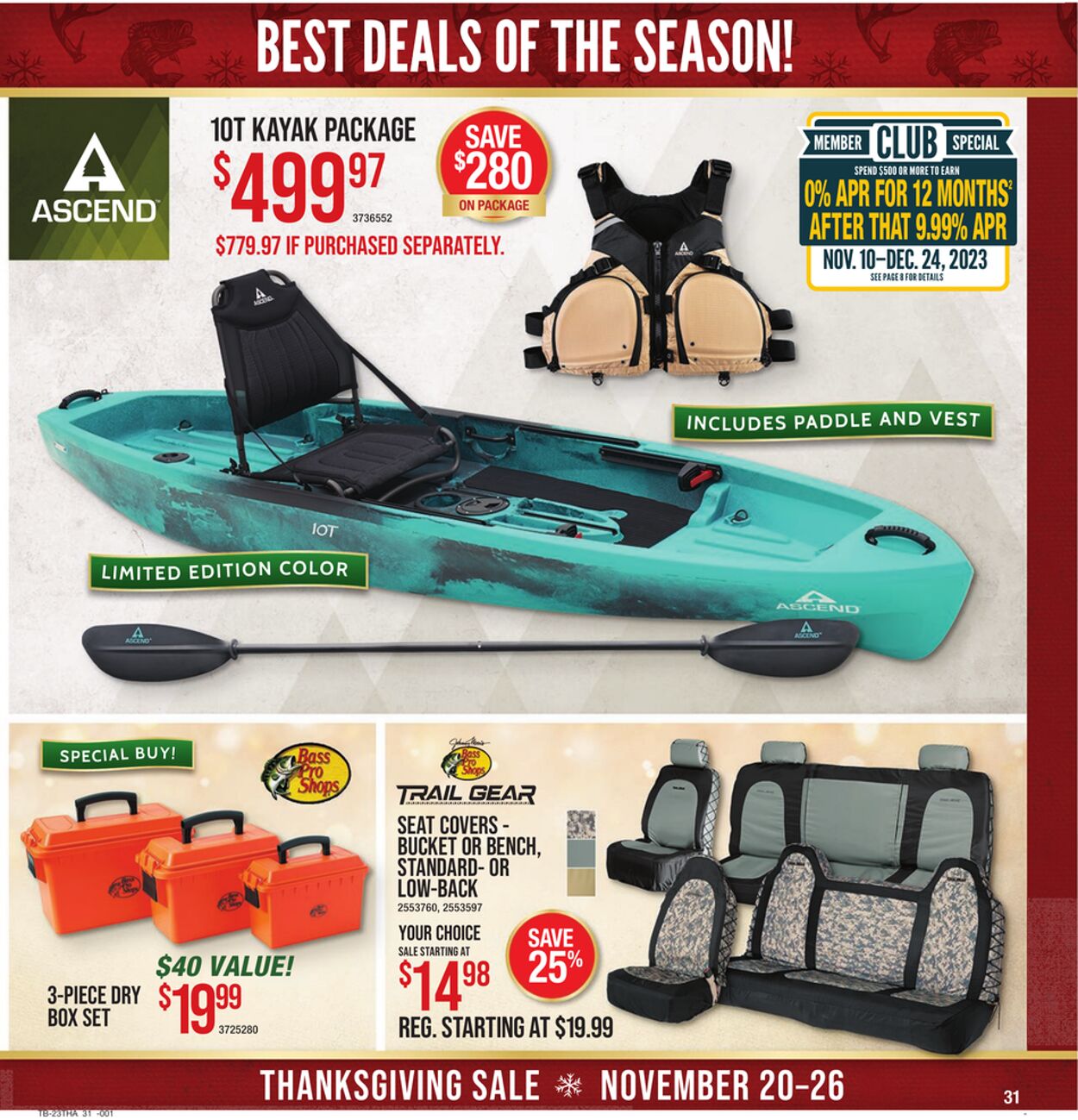 Catalogue Cabela's from 11/20/2023