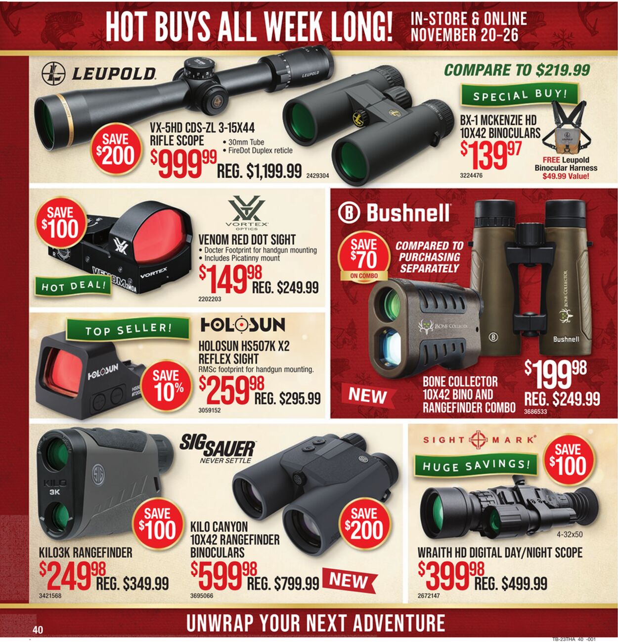 Catalogue Cabela's from 11/20/2023