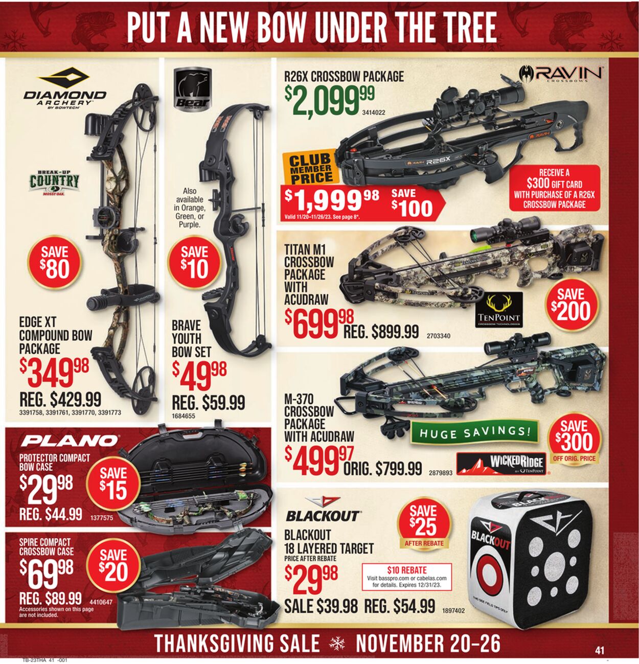 Catalogue Cabela's from 11/20/2023